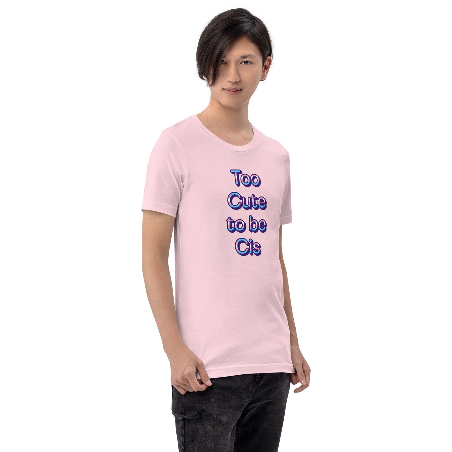 Transgender - Too Cute to be Cis T-shirt transgender-too-cute-to-be-cis-t-shirt-pink-lifestyle Tee
