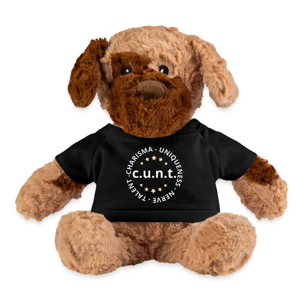 Charisma Uniqueness Nerve Talent Plush Dog Stuffed Animal Black charisma-uniqueness-nerve-talent-plush-dog-stuffed-animal-black