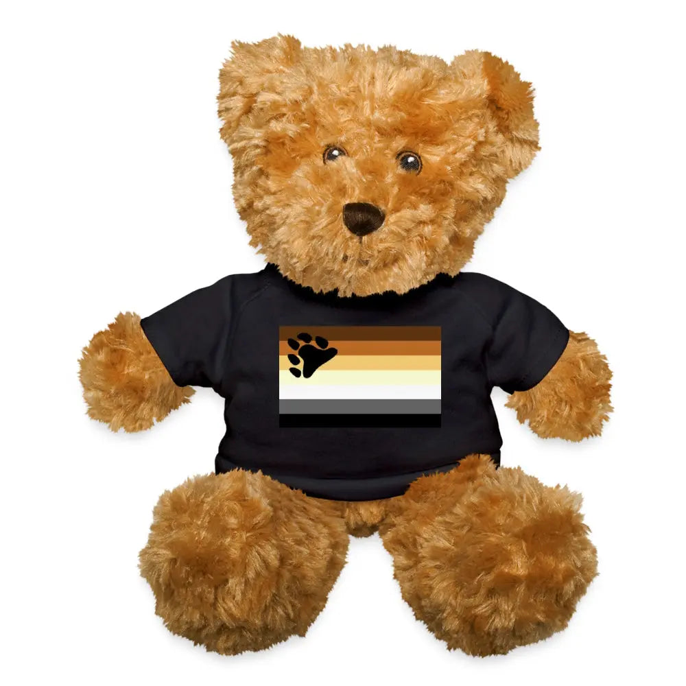 Gay Bear Pride Flag Plush Teddy Bear Stuffed Animal Black Gay gay-bear-pride-flag-plush-teddy-bear-stuffed-animal-black Plush
