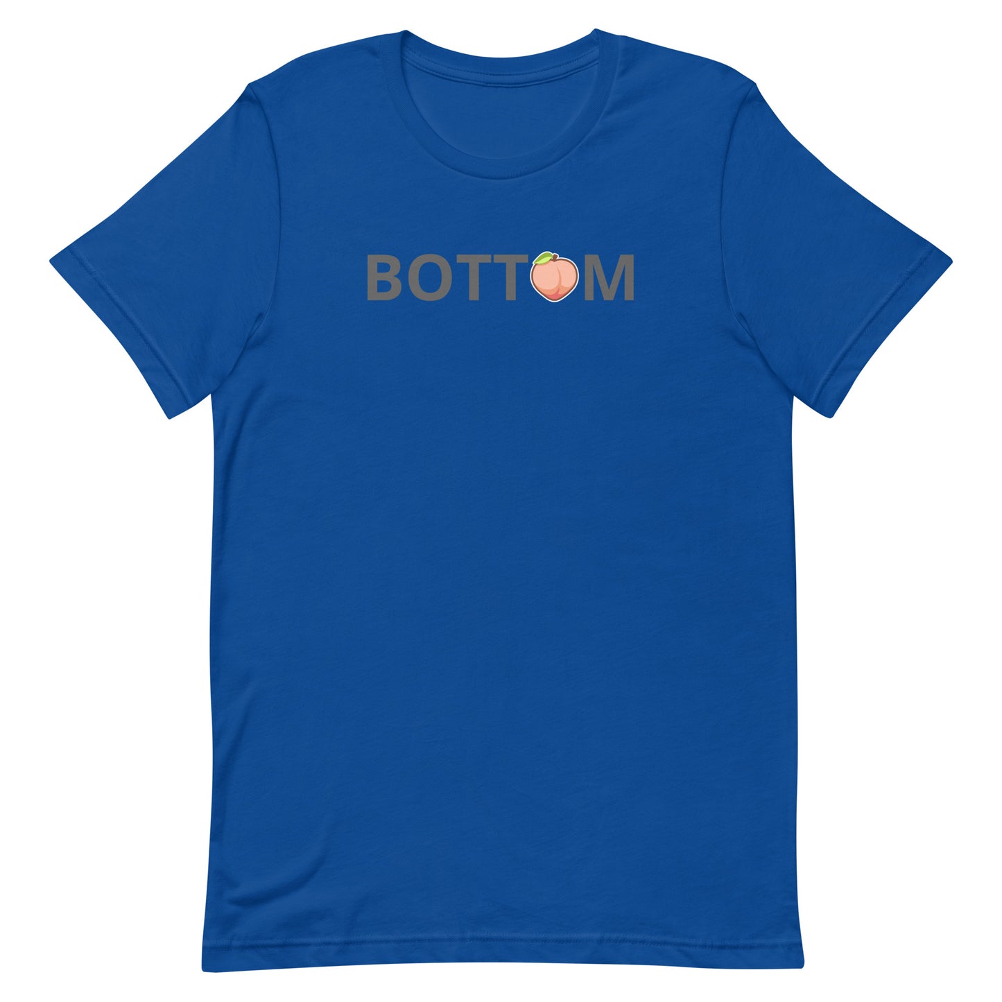 Gay Bottom T-Shirt True Royal Gay gay-bottom-peach-emoji-t-shirt-true-royal-front