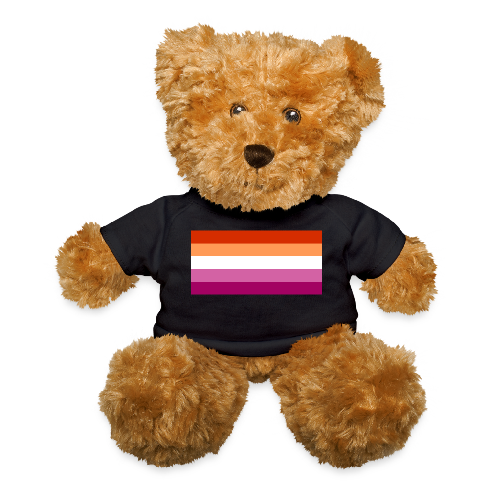 Lesbian Pride Flag Plush Teddy Bear Stuffed Animal Black Lesbian lesbian-pride-flag-plush-teddy-bear-stuffed-animal-black