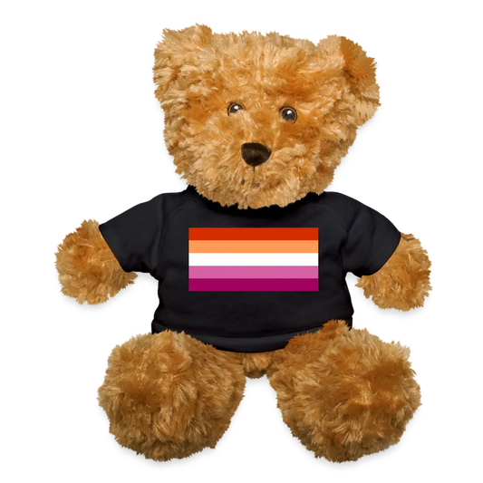 Lesbian Pride Flag Plush Teddy Bear Stuffed Animal Black Lesbian lesbian-pride-flag-plush-teddy-bear-stuffed-animal-black