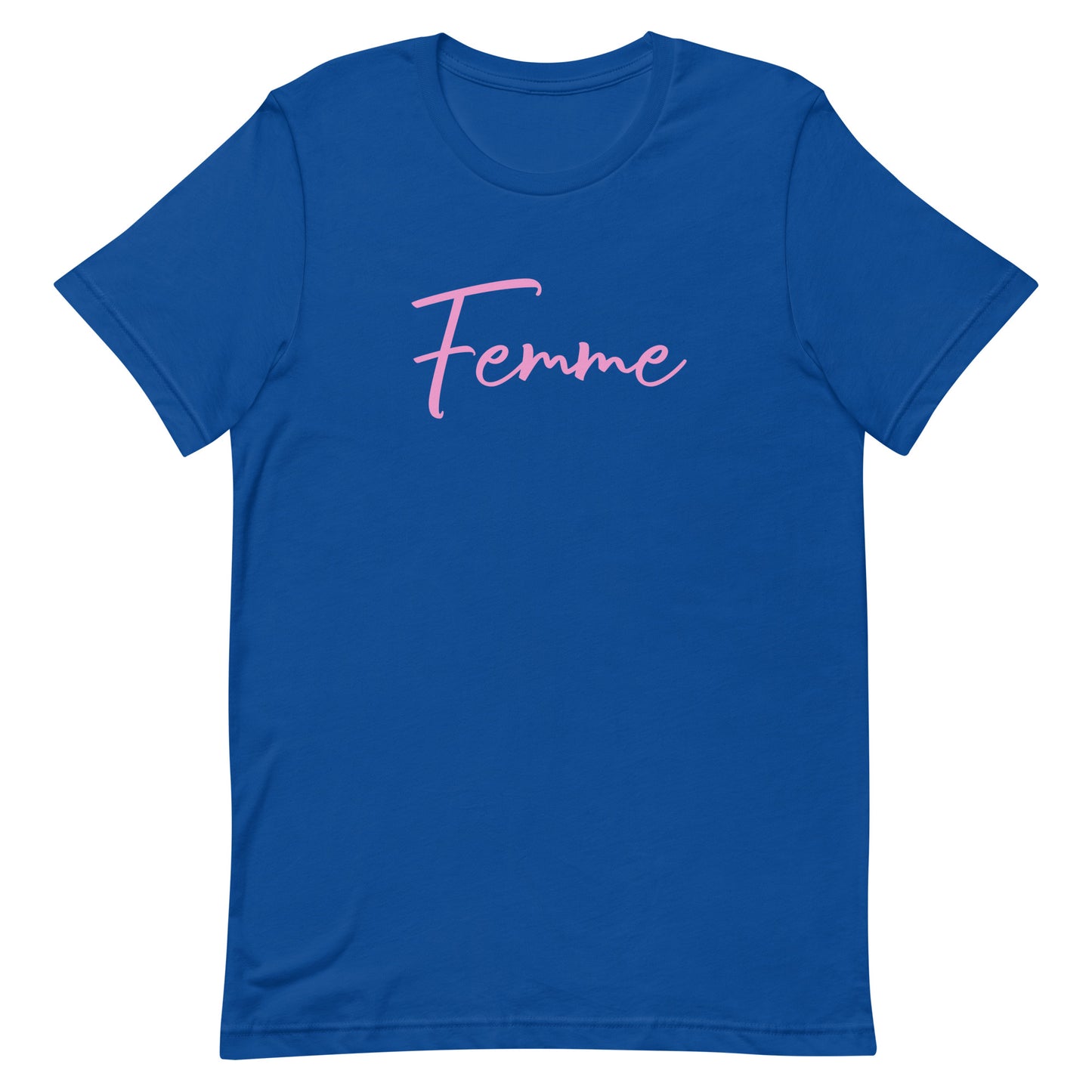 Lesbian Pride T-Shirt - Femme True Royal Lesbian unisex-staple-t-shirt-true-royal-front-63b76de13a0a7 Tee