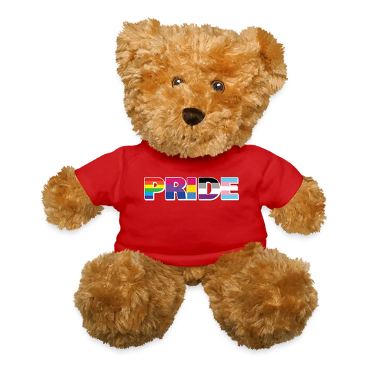LGBTQ Pride Plush Stuffed Animal Teddy Bear - Pride Red Pride lgbtq-pride-plush-stuffed-animal-teddy-bear-pride-red