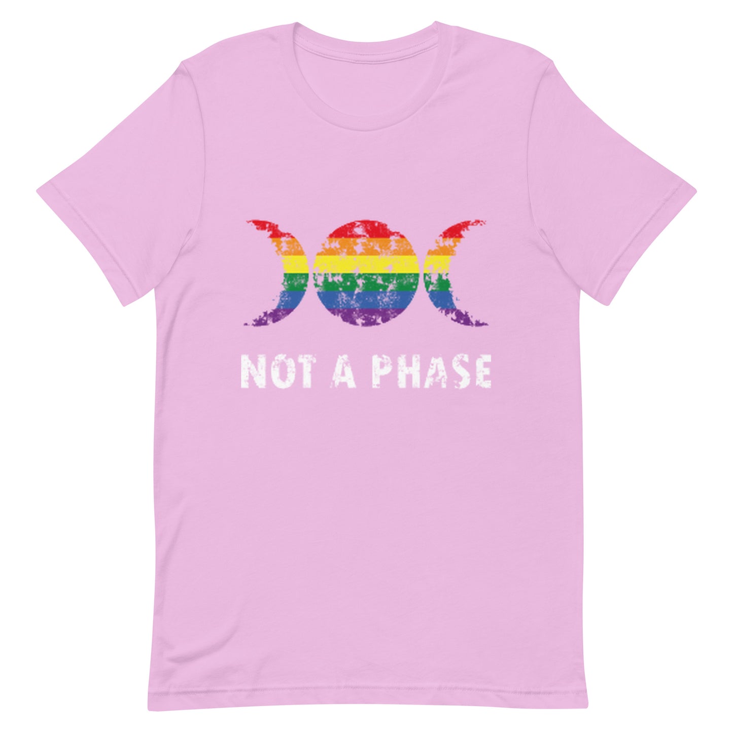 LGBTQ Pride T-Shirt - Not A Phase Lilac Pride lgbtq-pride-t-shirt-not-a-phaseunisex-staple-t-shirt-lilac-front