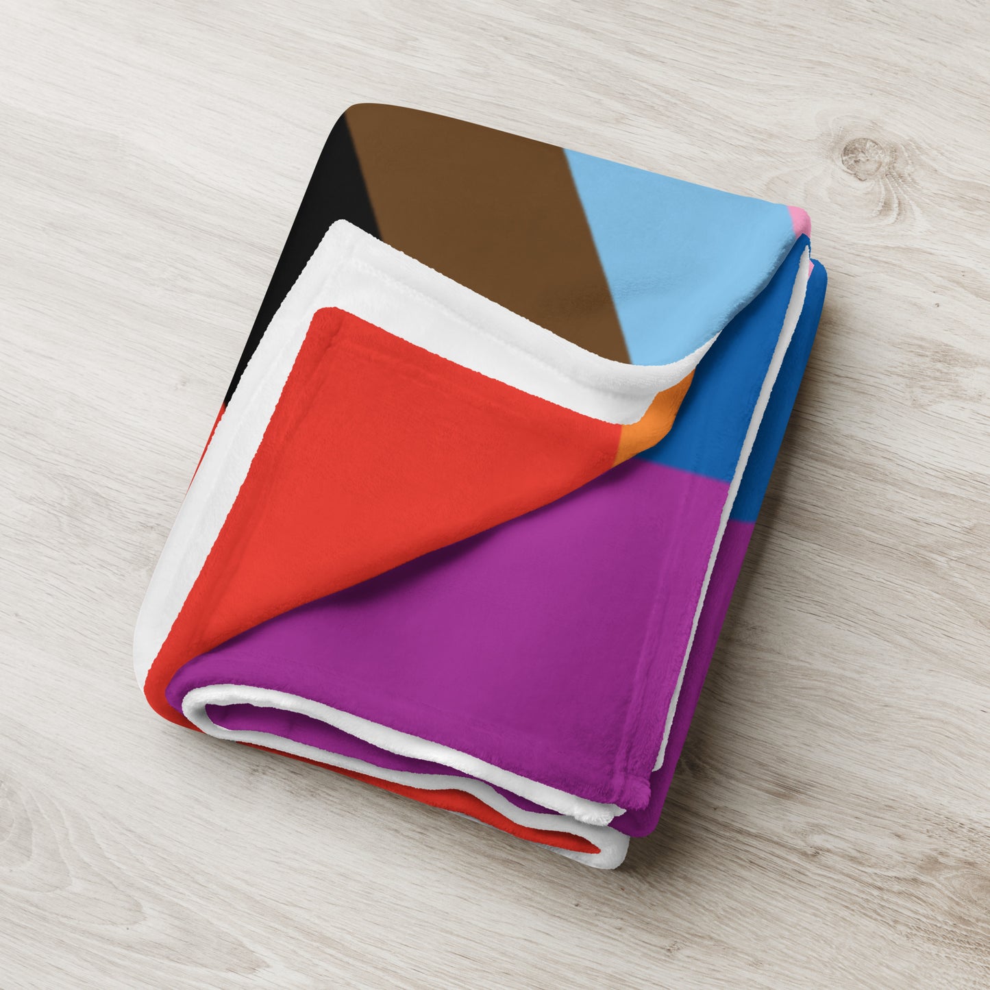 LGBTQ Pride Throw Blanket - Progress Pride Flag Daniel Quasar lgbtq-pride-throw-blanket-progress-pride-flag-daniel-quasar-60x80-lifestyle-3