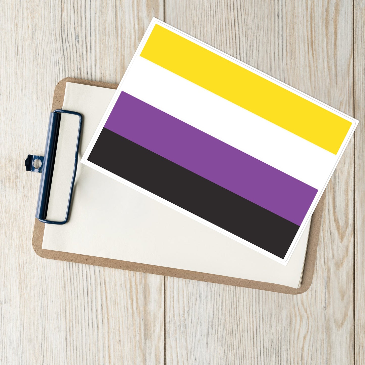 Nonbinary Enby Pride Flag Large Sticker nonbinary-enby-pride-flag-large-sticker-lifestyle Stickers