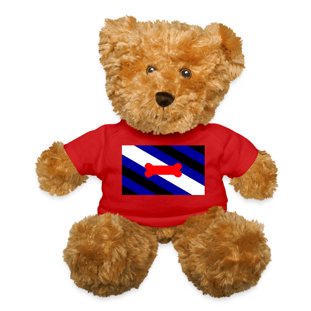 Puppy Play Pride Flag Plush Stuffed Animal Teddy Bear Red puppy-pup-play-pride-flag-plush-stuffed-animal-teddy-bear-red