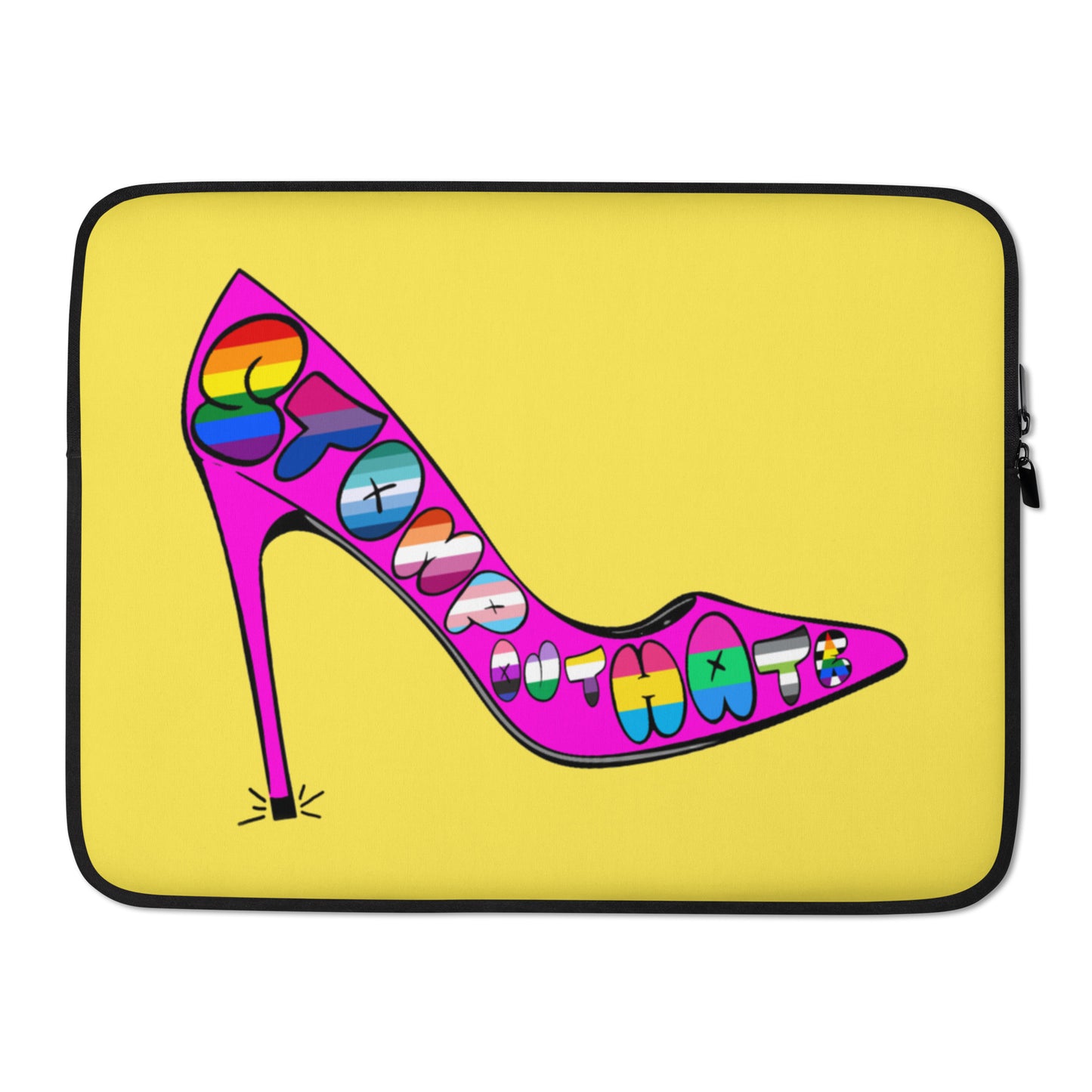 EXCLUSIVE - Stomp Out Hate Laptop Sleeve 15in Pride stomp-out-hate-laptop-sleeve-15-front