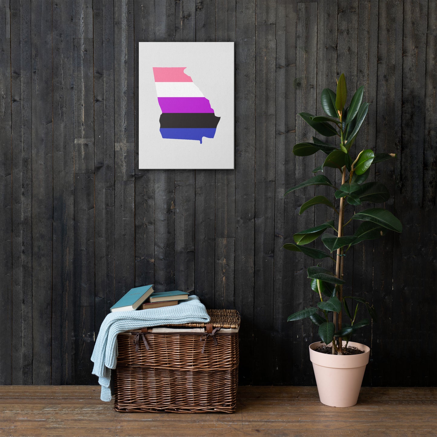 Georgia Genderfluid Pride Canvas Wall Art thin-canvas-_in_-18x24-front-6392334428400
