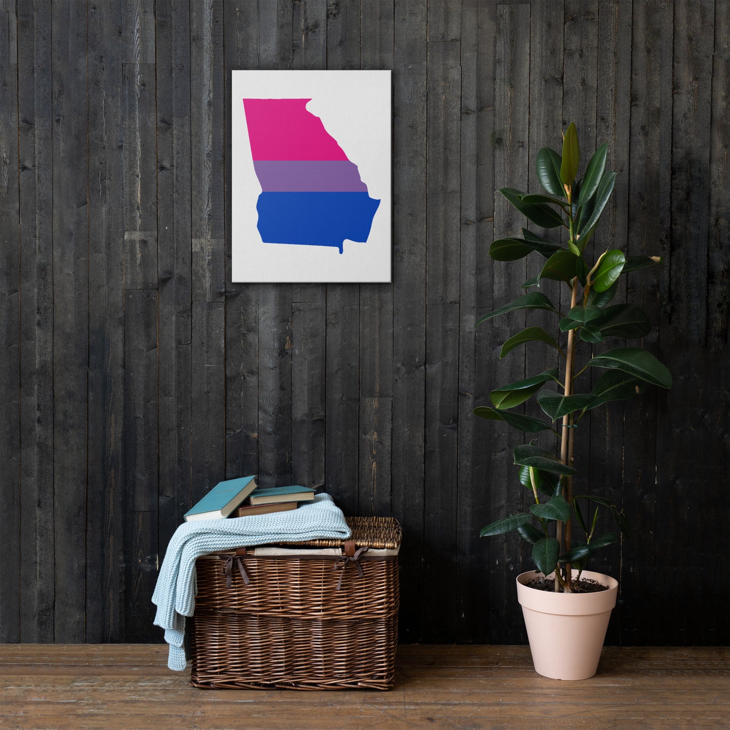 Georgia Bisexual Bi Pride Canvas Wall Art thin-canvas-_in_-18x24-front-639243f0620c4