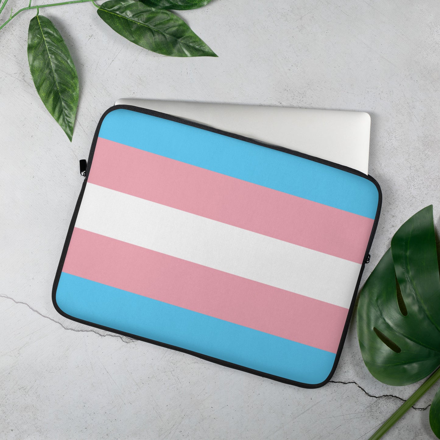 Transgender Trans Pride Flag Laptop Sleeve transgender-trans-pride-flag-laptop-sleeve-15-front-lifestyle