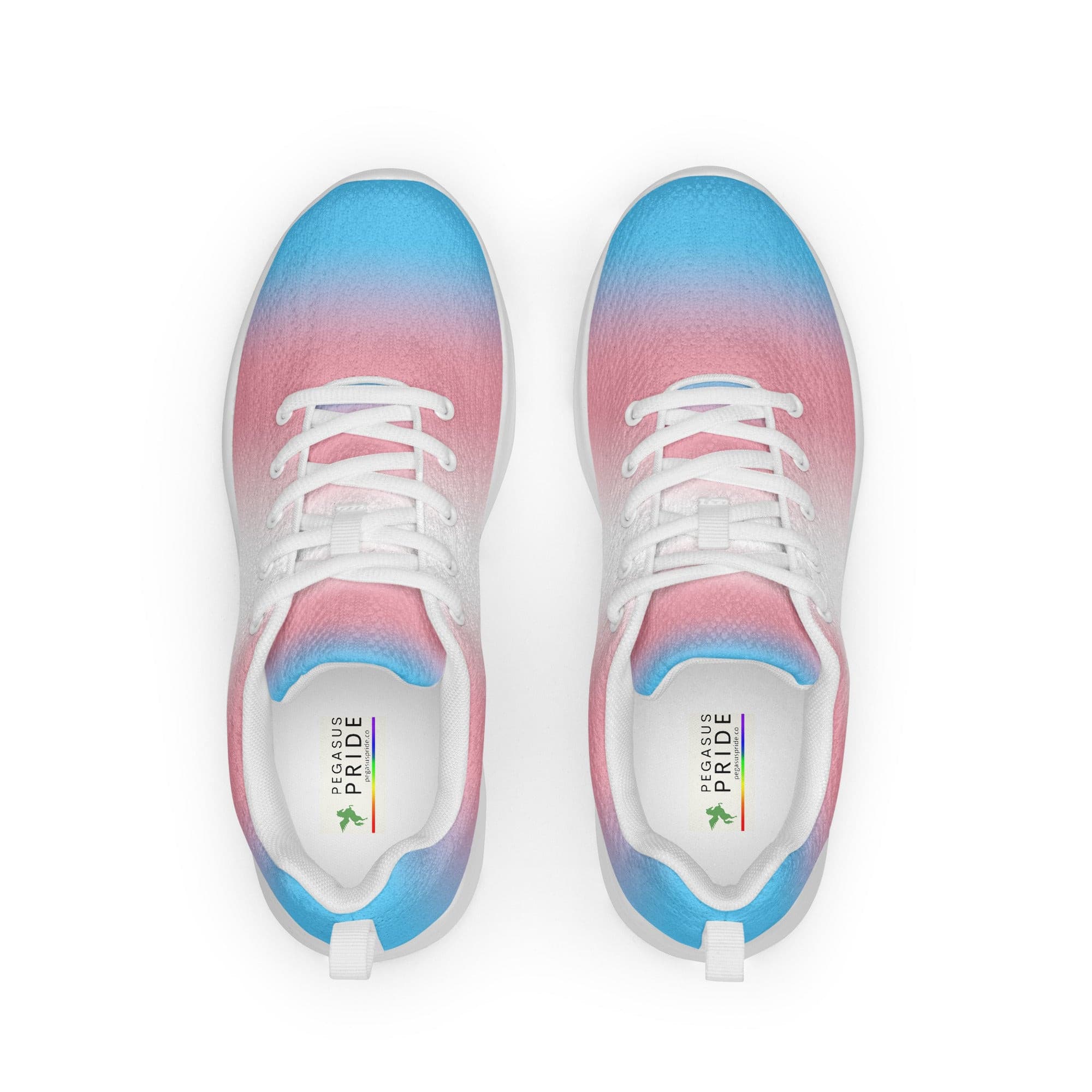 Transgender Pride Ombre Sneakers Men - LGBTQ Shoes White / 11 / Transgender Transgender Pride Ombre Sneakers Men - LGBTQ Shoes White / 11 / Transgender