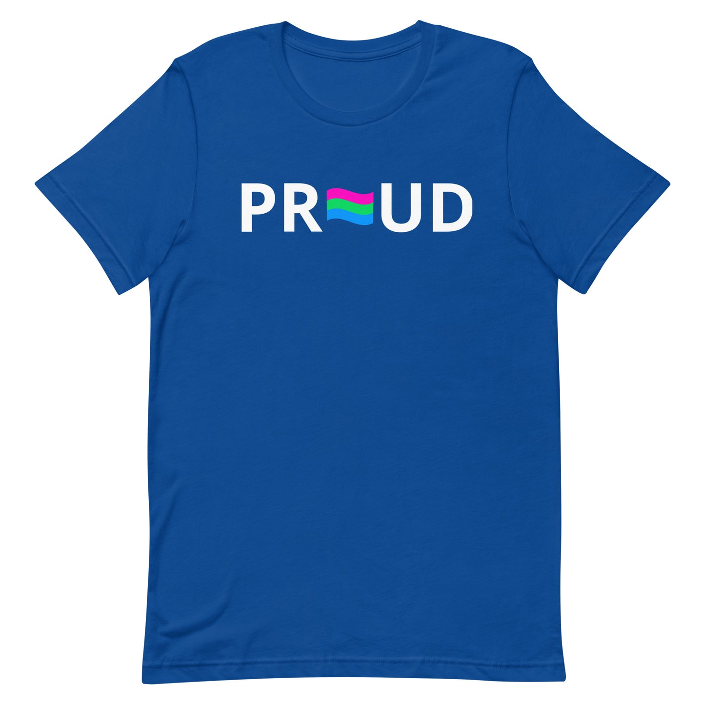 Polysexual Poly Pride T-shirt - Proud True Royal Polysexual unisex-staple-t-shirt-true-royal-front-63ba33e0e5cbf
