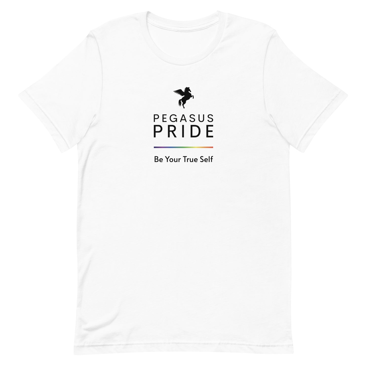 Pegasus Pride-Be Your True Self T-shirt White Pride unisex-staple-t-shirt-white-front-63ba0b84978f2