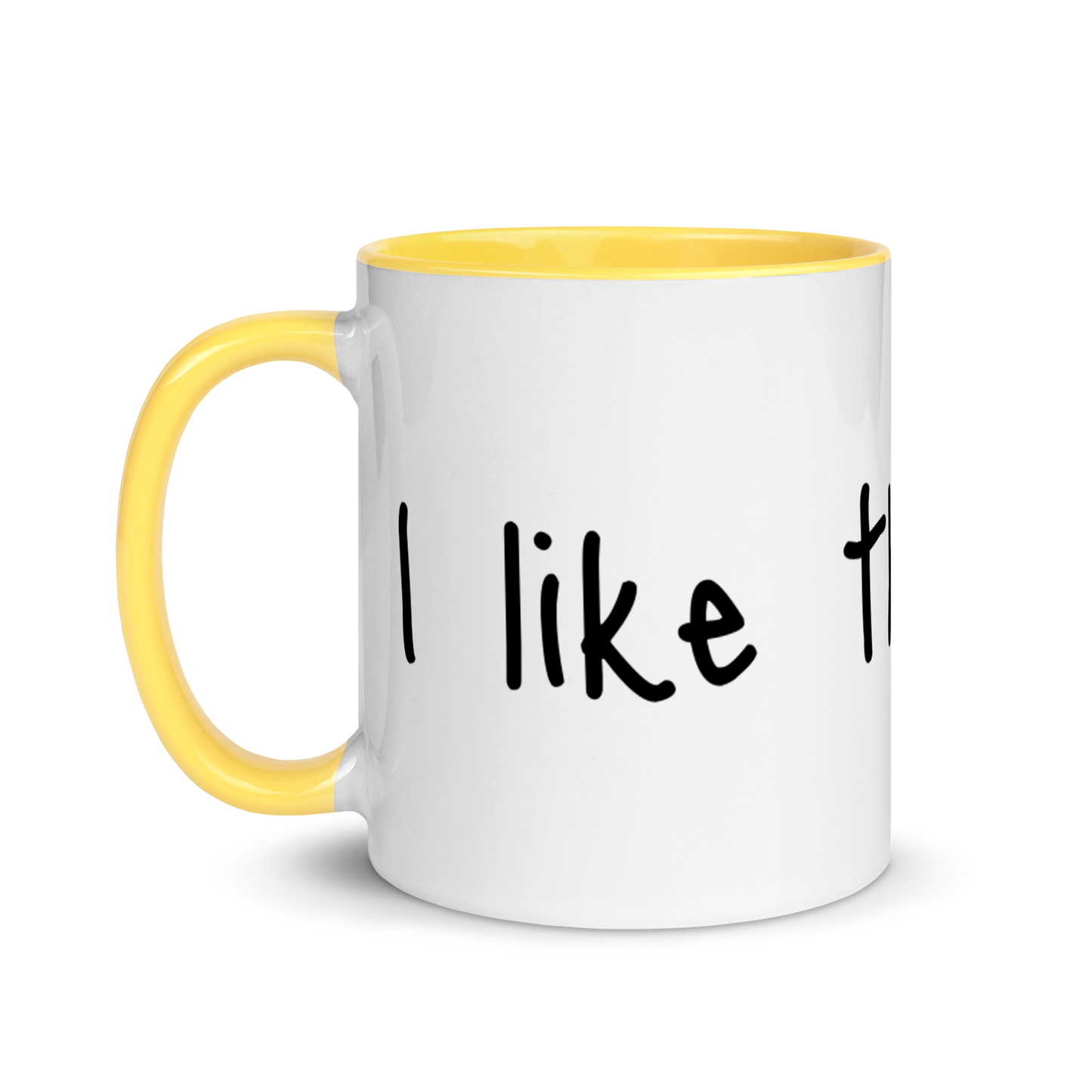 I Like Their Pussy Cat Ceramic Coffee Tea Mug 11oz white-ceramic-mug-with-color-inside-yellow-11oz-left-6363244b7a193
