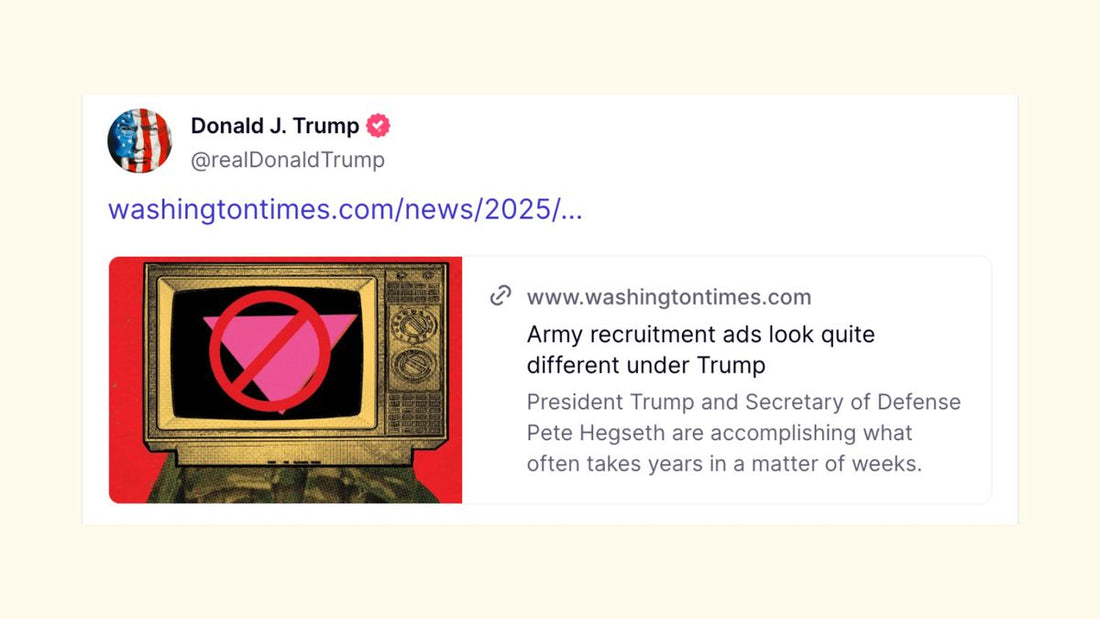 US President Donald J Trumps Tweet using the Nazi Symbol inverted pink triangle against the LGBTQ community of the united states of america