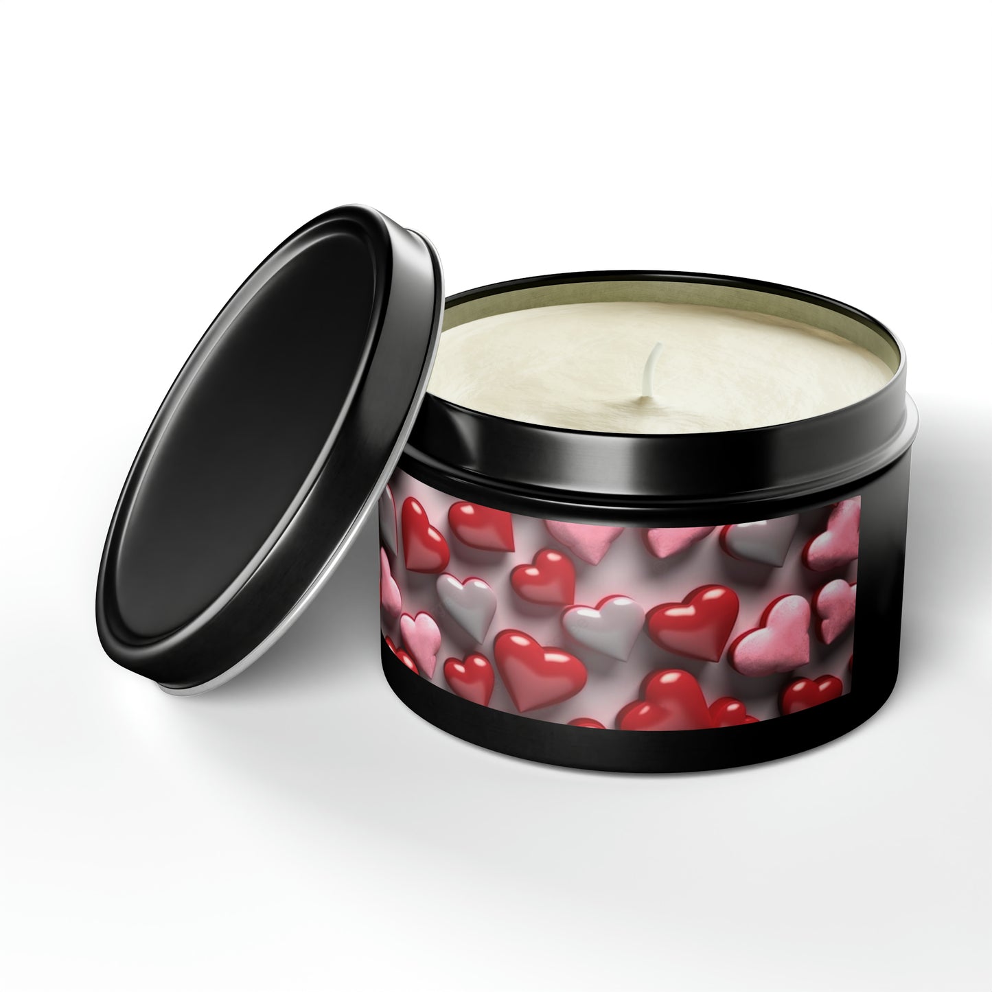 Gift Tin Scented Candle Red Gray Candy Hearts 8oz Black 10267741250689449805_2048