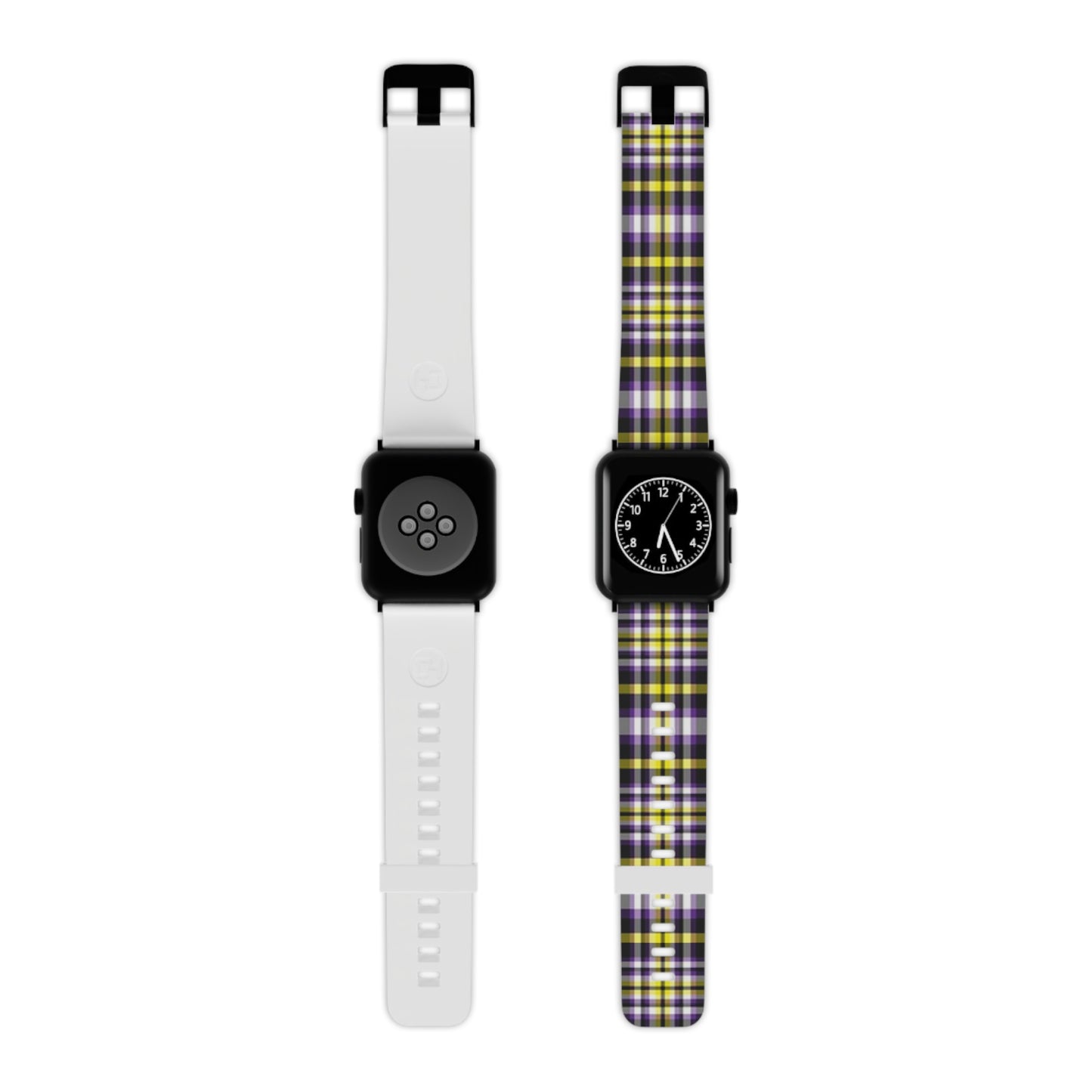 Nonbinary Enby Pride Watch Band for Apple Watch in Plaid 10671436353433668955_2048