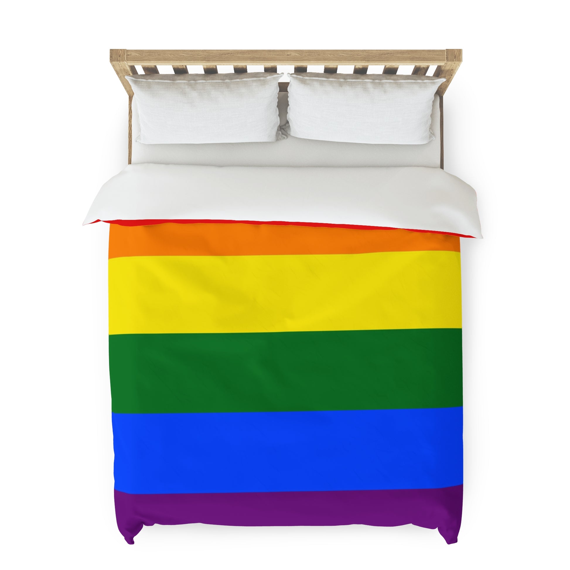 LGBTQ Pride Flag Duvet Cover Queen 88" × 88" Pride 10784170519459721085_2048