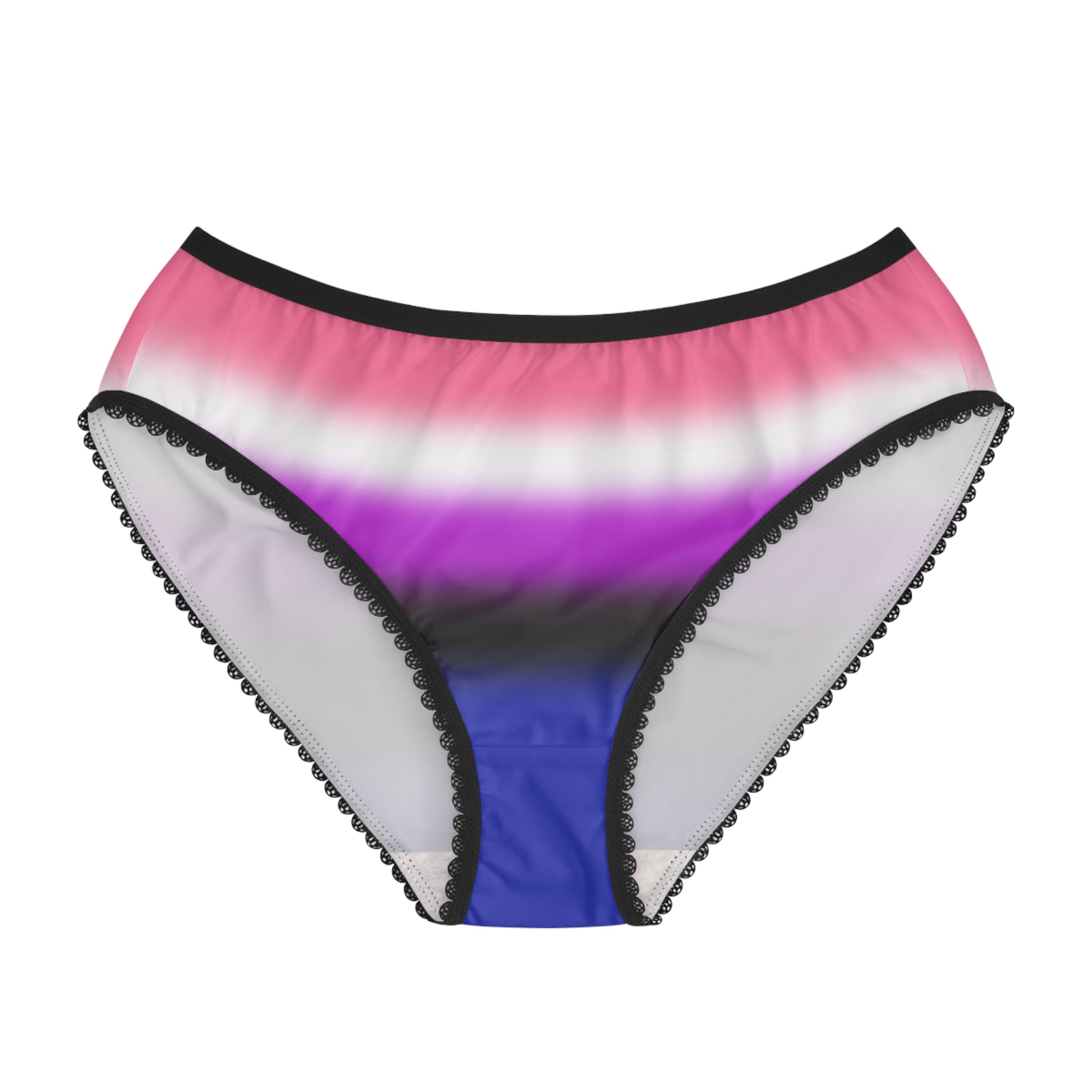 Genderfluid Pride Women's Bikini Briefs Panty Black Lace Genderfluid 11791298026359076648_2048