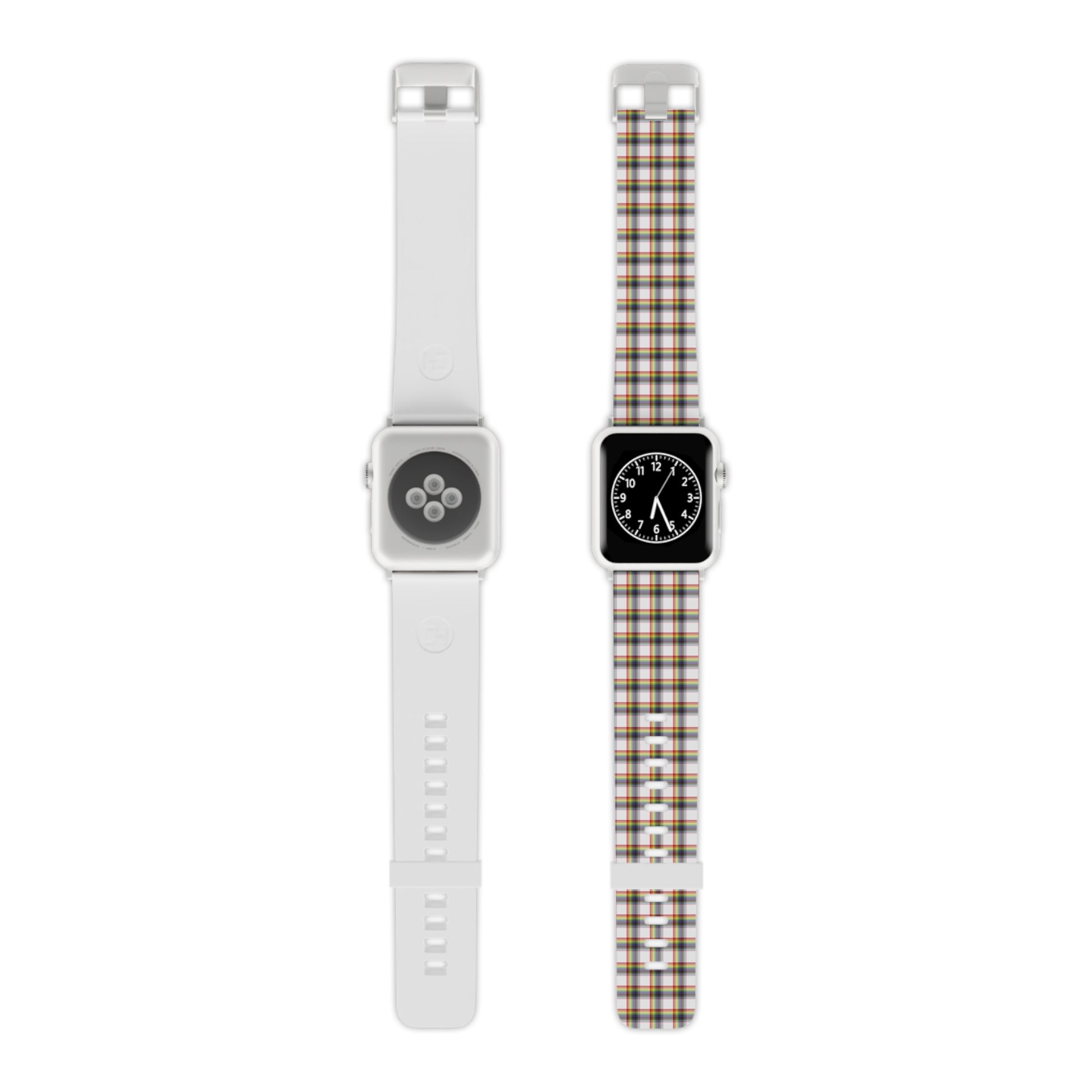 LGBTQ Progress Pride Watch Band for Apple Watch - Plaid 12019013513355572582_2048