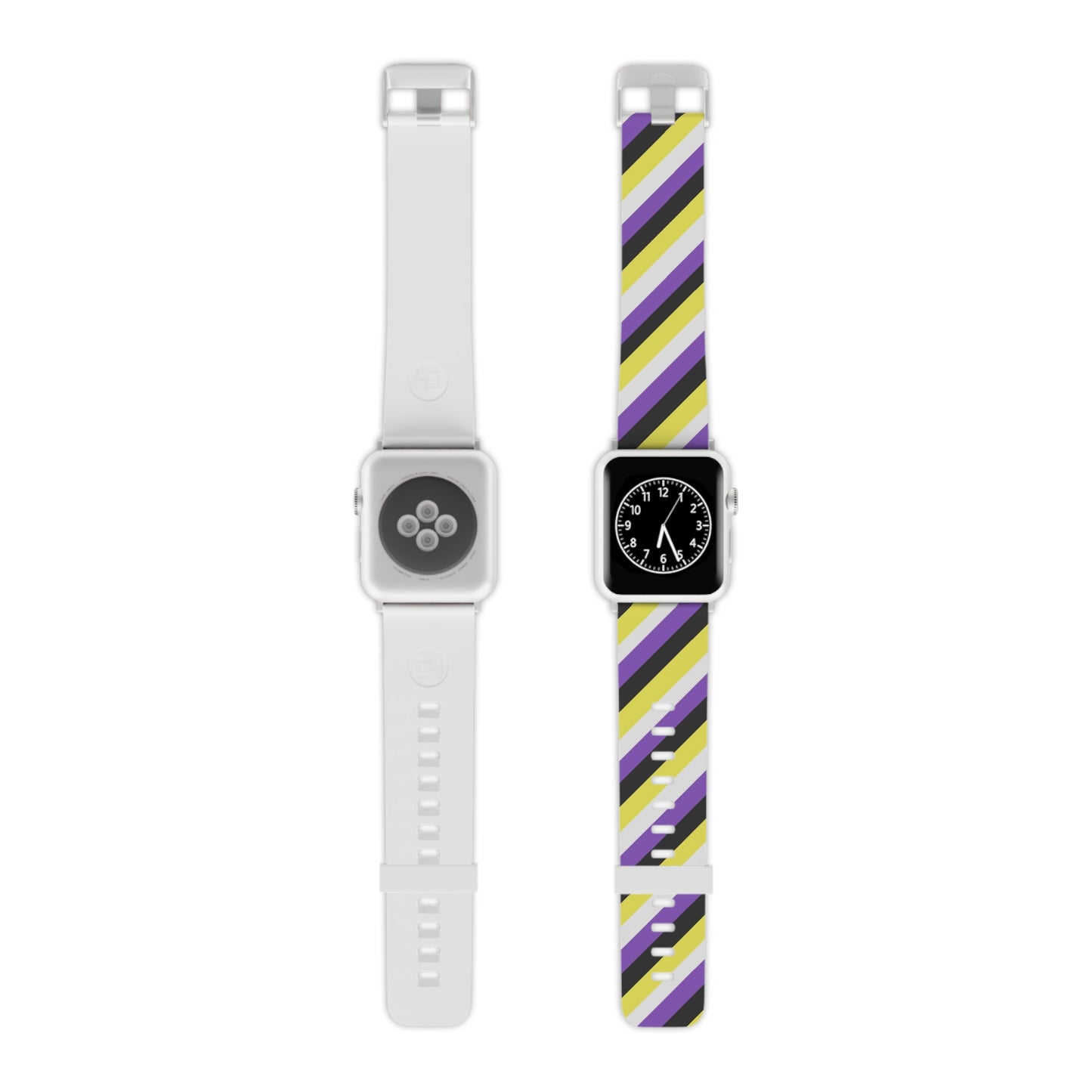 Nonbinary Enby Pride Watch Band for Apple Watch with Stripes 12030269856643011812_2048