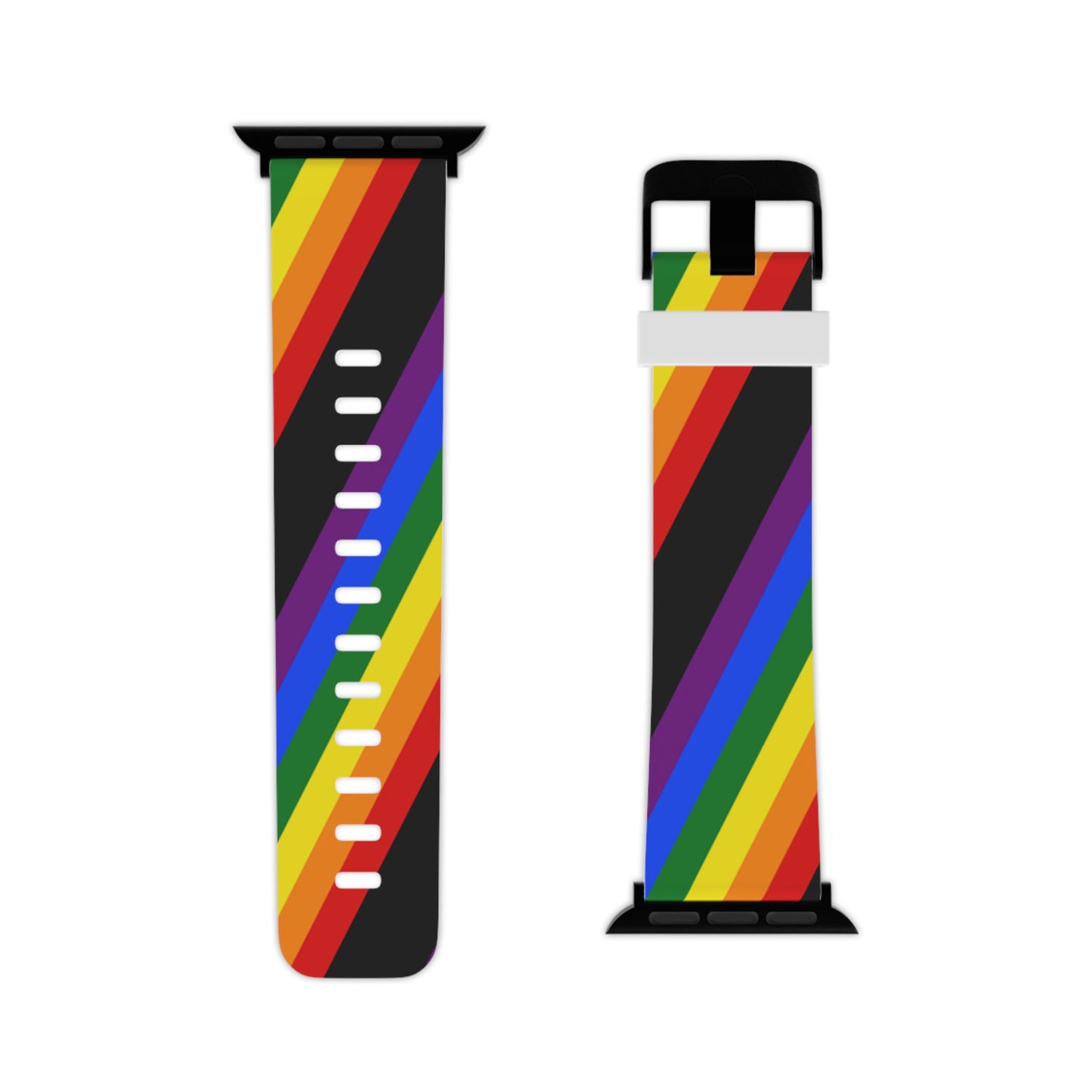 LGBTQ Pride Watch Band for Apple Watch 7.5'' × 0.75'' 42 - 44 mm Black Pride 12103780192972605470_2048