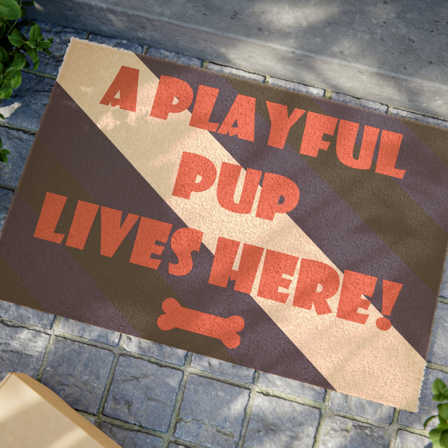 Puppy Play - A Playful Pup Lives Here Doormat 12294899039074083673_2048