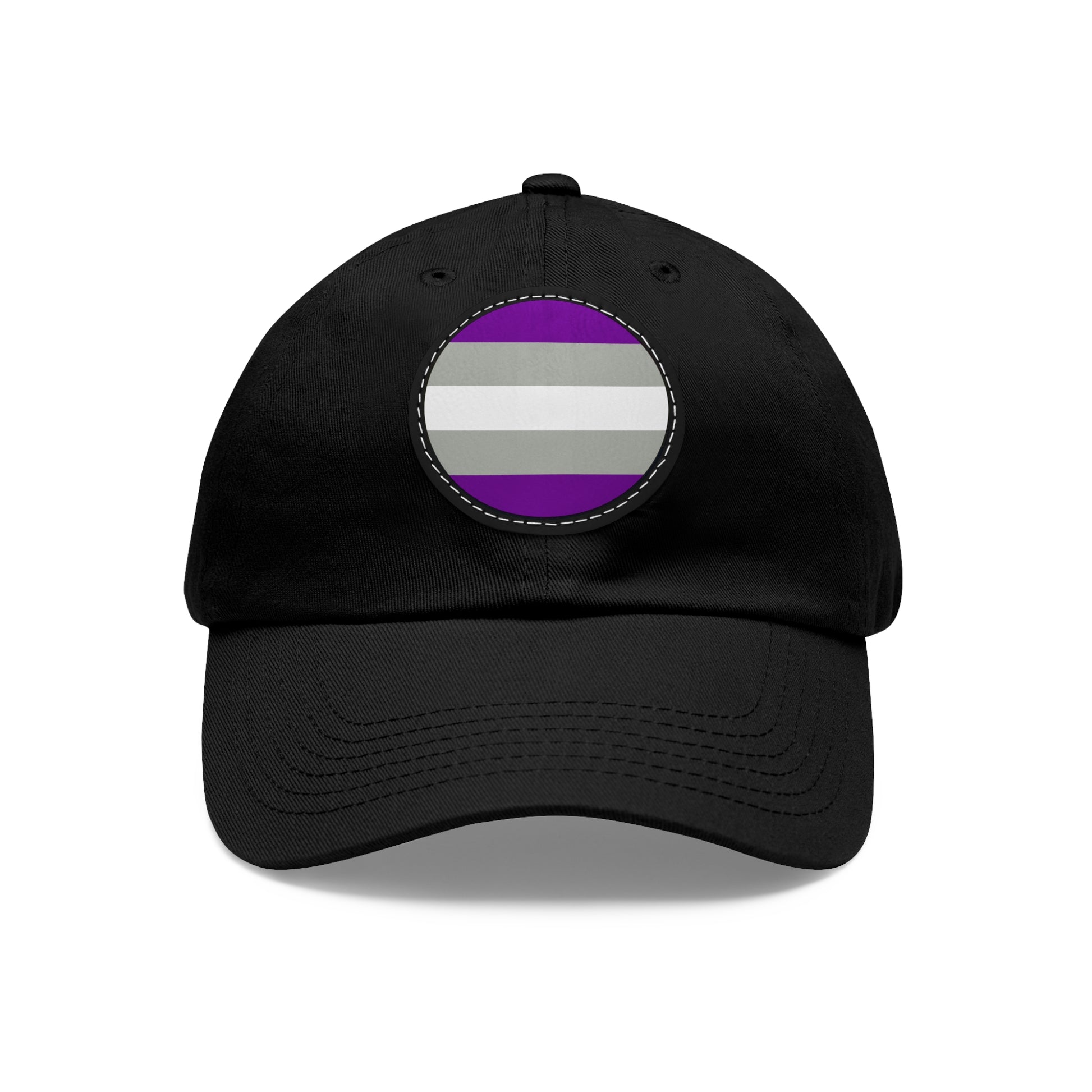 Greysexual Pride Hat with Round Patch Black Black patch One size Greysexual 12734823571281943313_2048