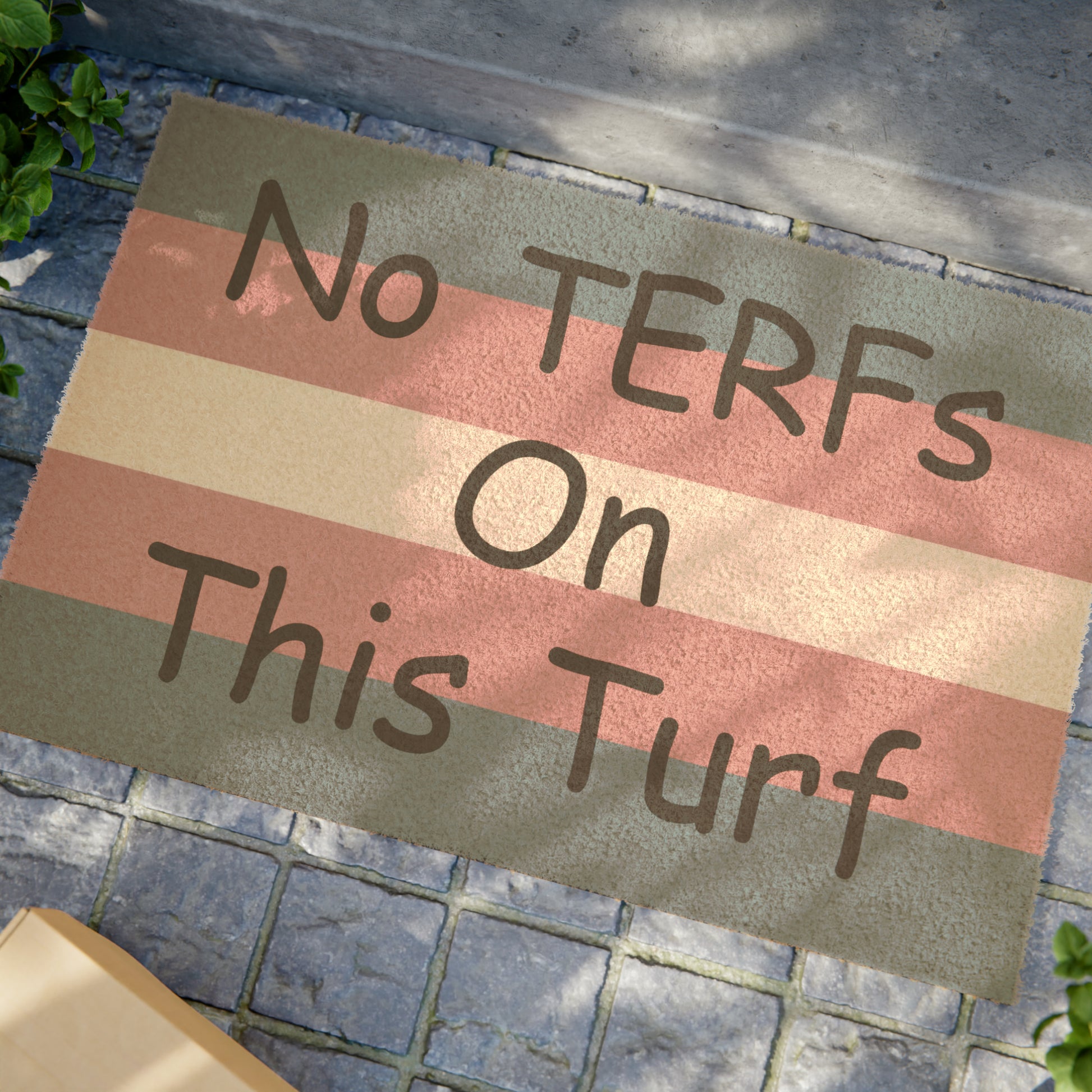 Transgender Trans - No TERFs On This Turf Doormat 1274189196819086448_2048