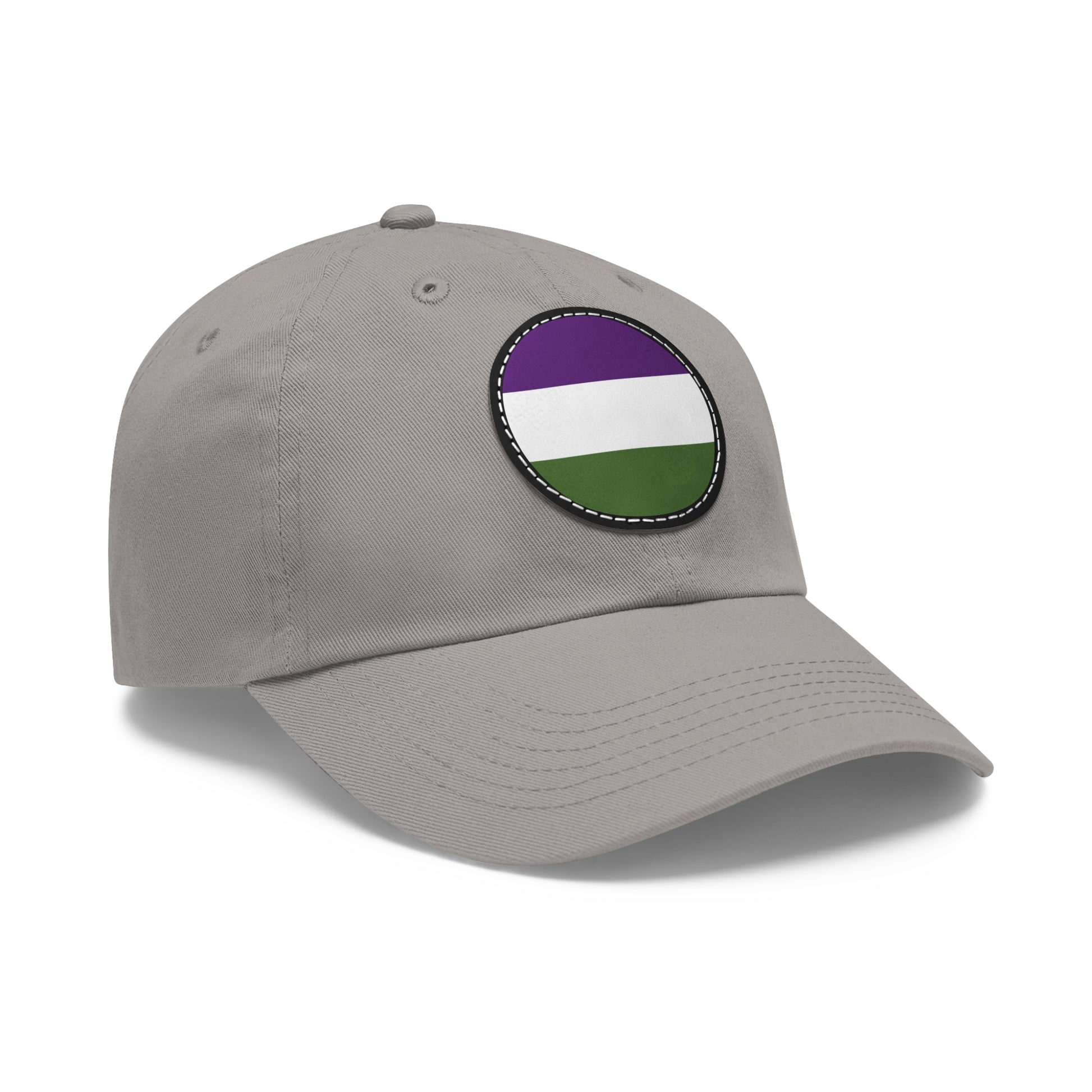 Genderqueer Pride Hat with Round Patch 13629119545918303157_2048