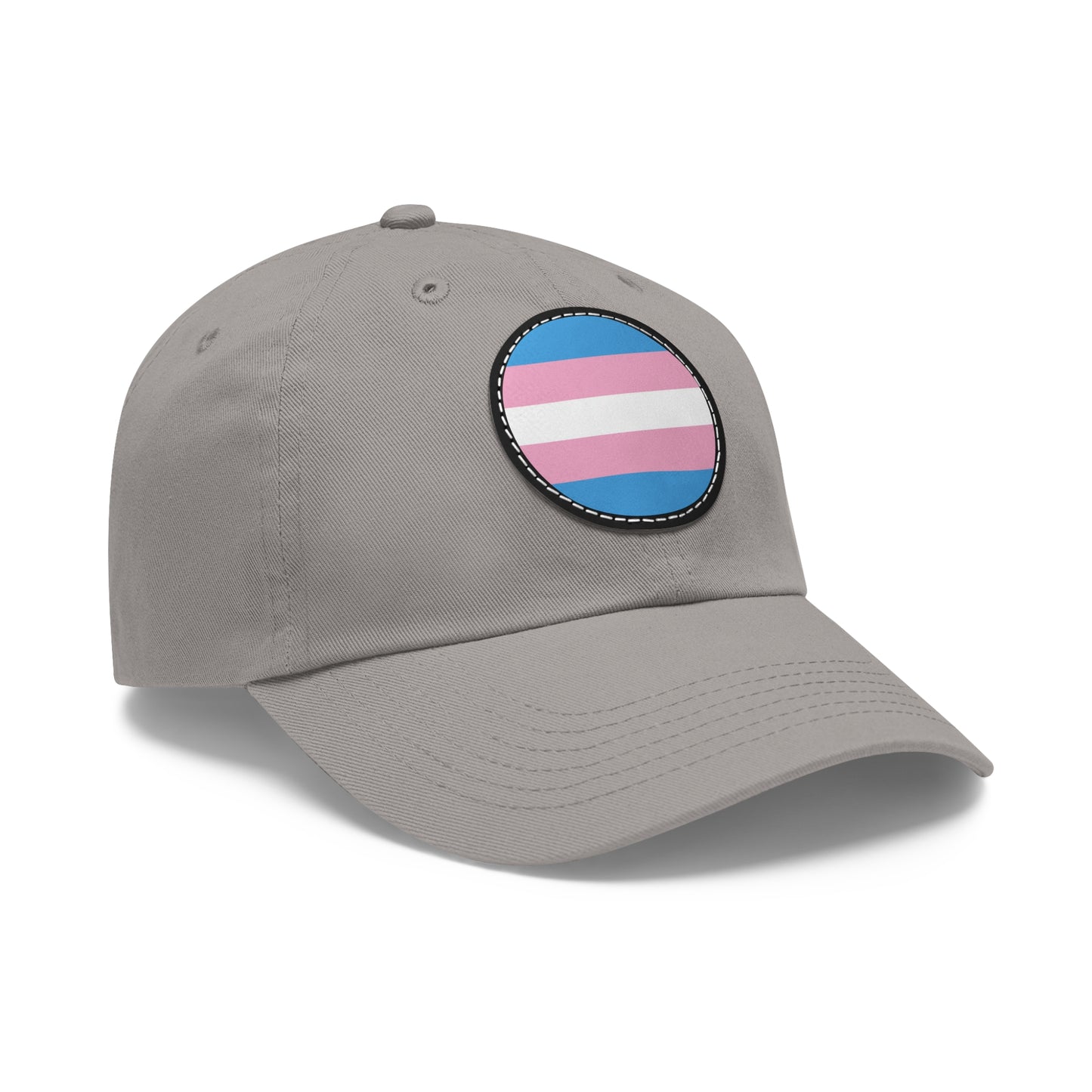 Transgender Trans Pride Hat with Round Patch 13758991832909673240_2048