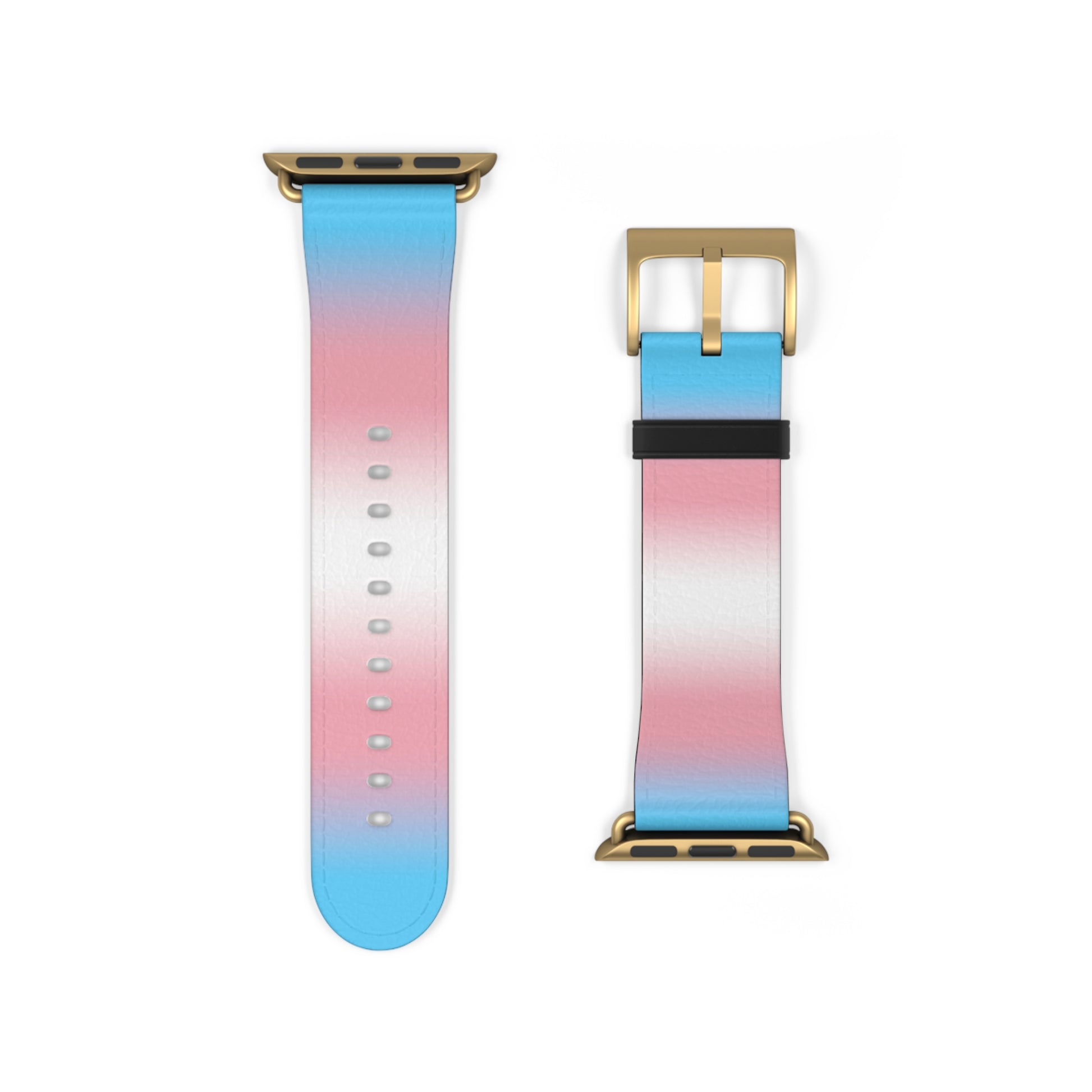 Transgender Trans Pride Apple Watch Band Strap In Ombre 38 - 41 mm Gold Matte 14036134363227387297_2048