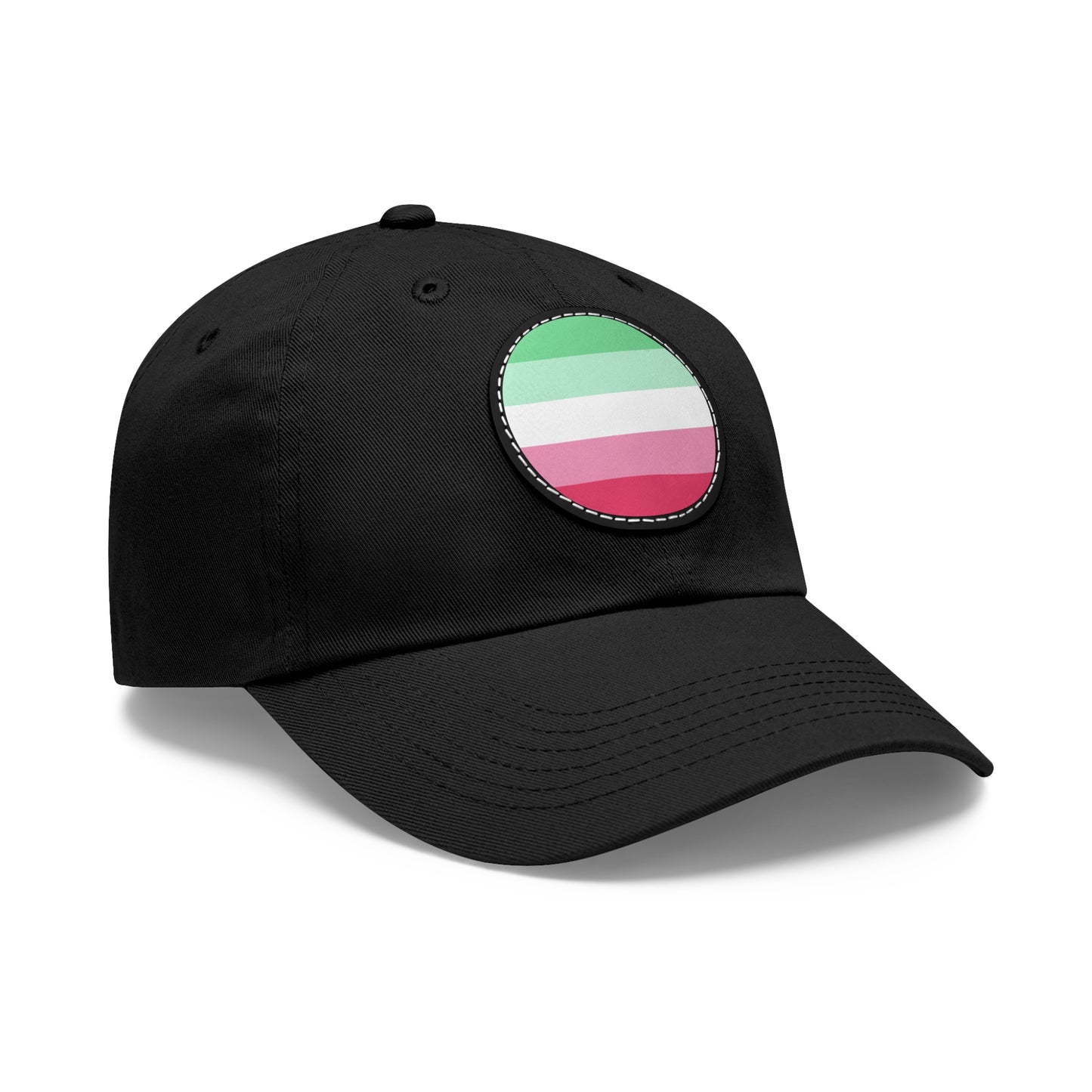 Abrosexual Pride Hat with Round Patch 14382621278991095665_2048