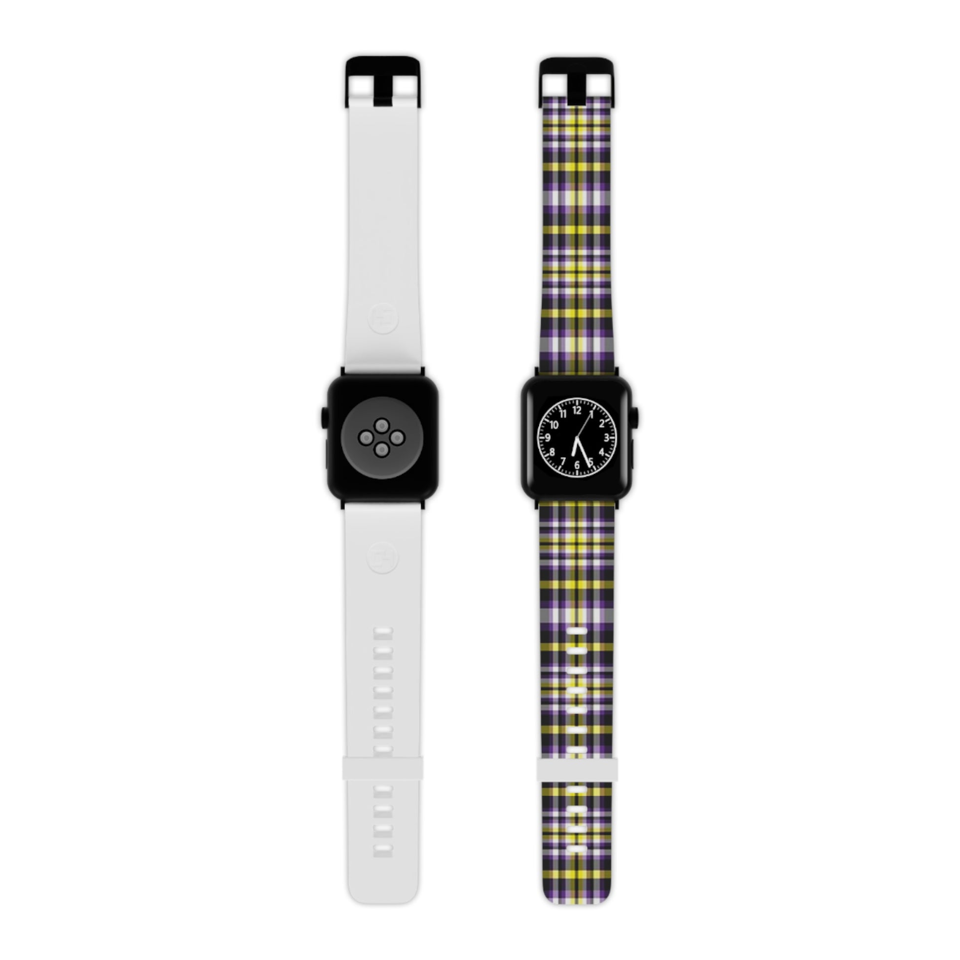 Nonbinary Enby Pride Watch Band for Apple Watch in Plaid 145029002003965099_2048