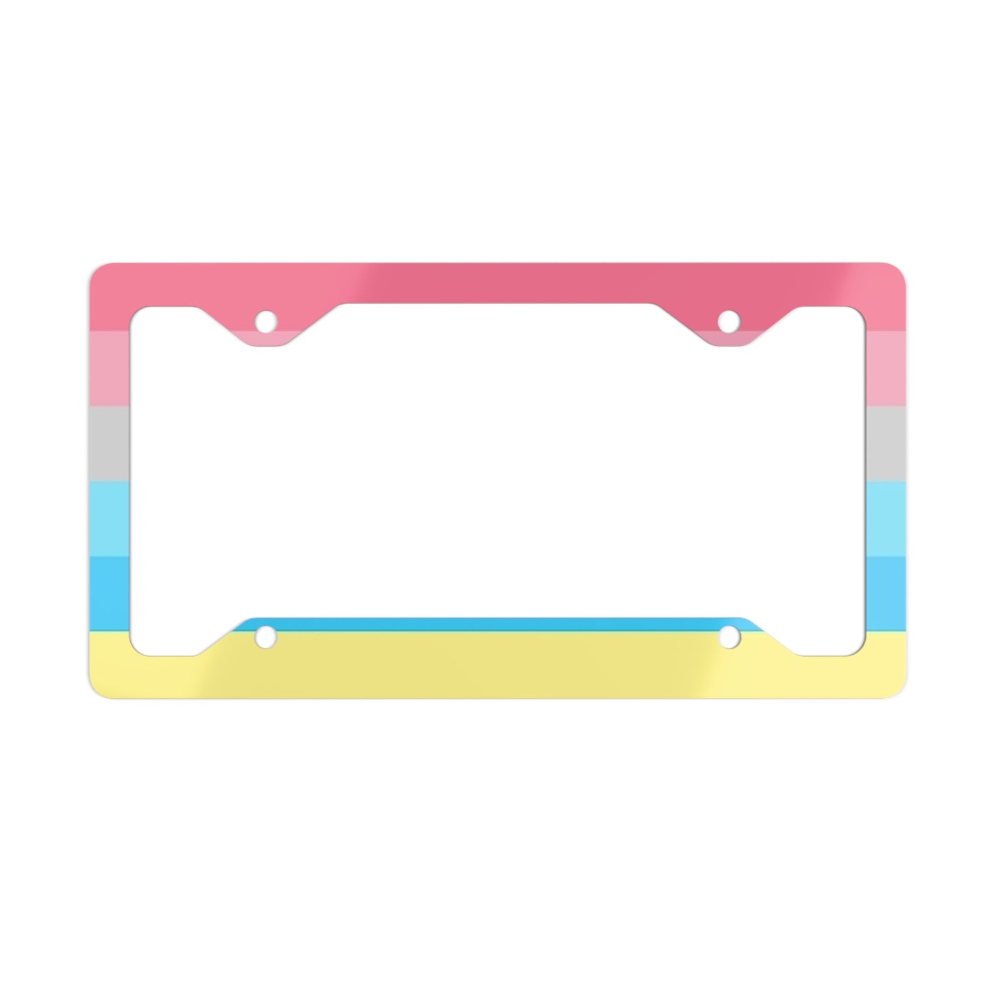 Genderflux Pride Flag Metal License Plate Frame 12.3" x 6.5" Glossy Genderflux 15256095160880254438_2048