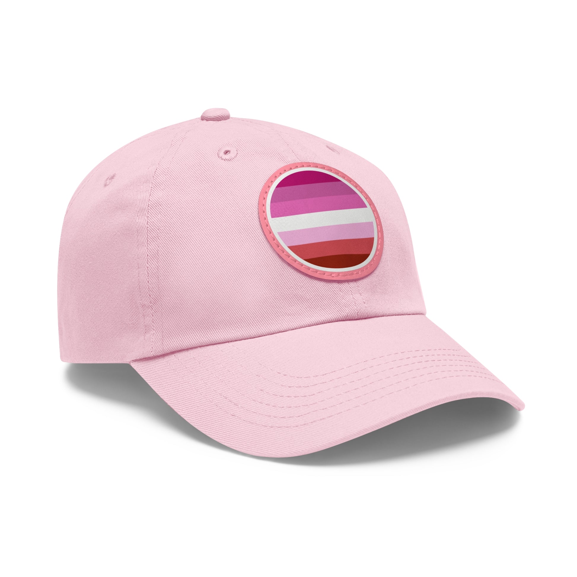 Lesbian Pride Hat with Round Patch 15298465399190199219_2048