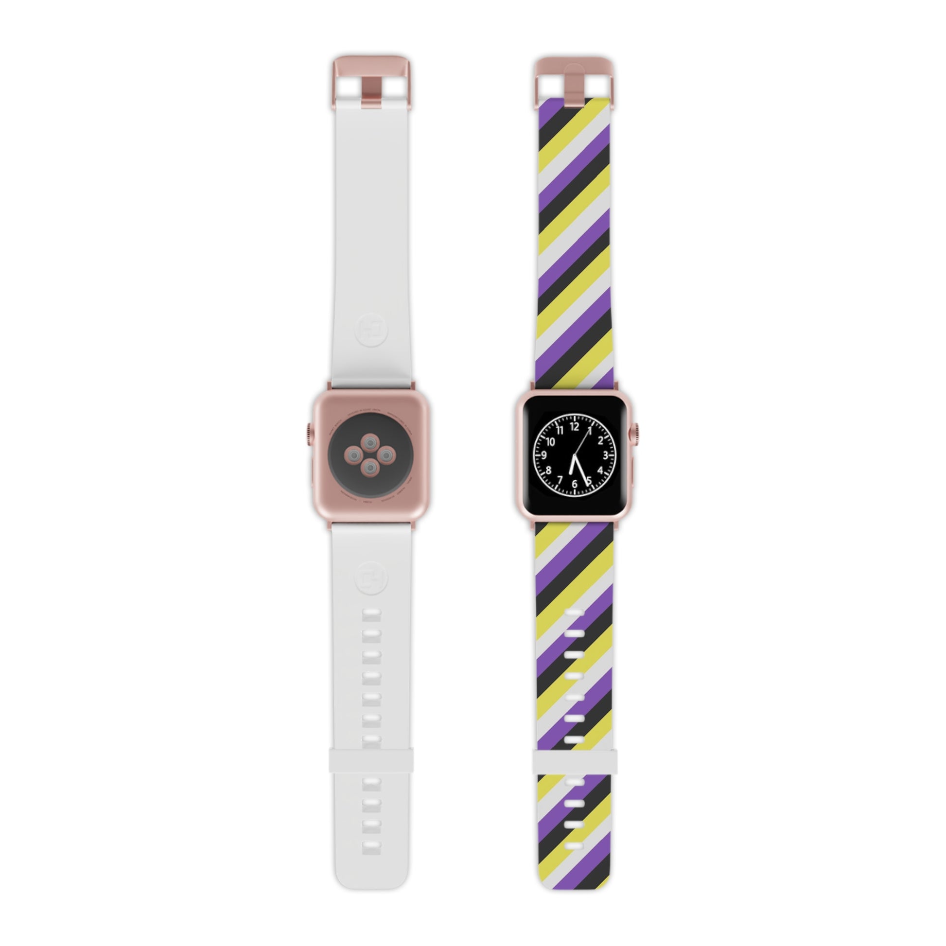 Nonbinary Enby Pride Watch Band for Apple Watch with Stripes 15321051598811480878_2048