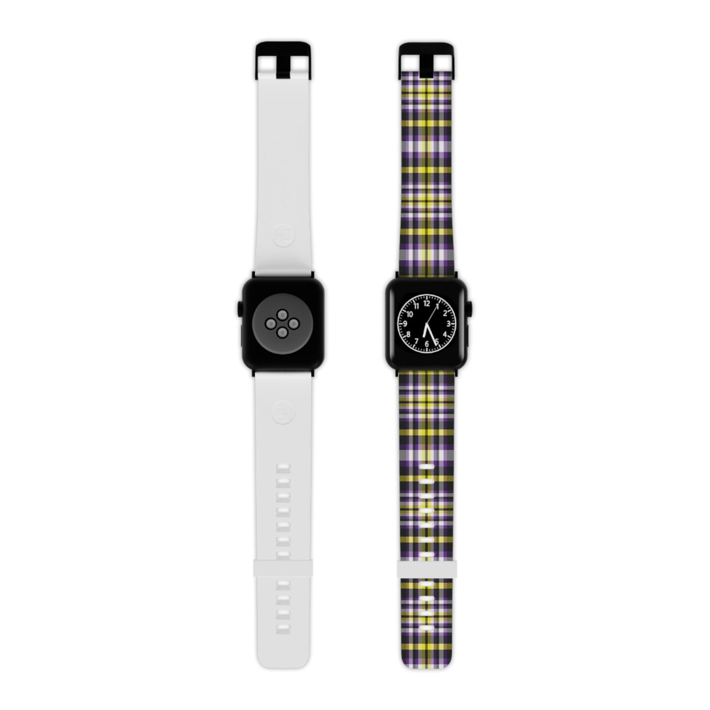 Nonbinary Enby Pride Watch Band for Apple Watch in Plaid 15377796584938736416_2048