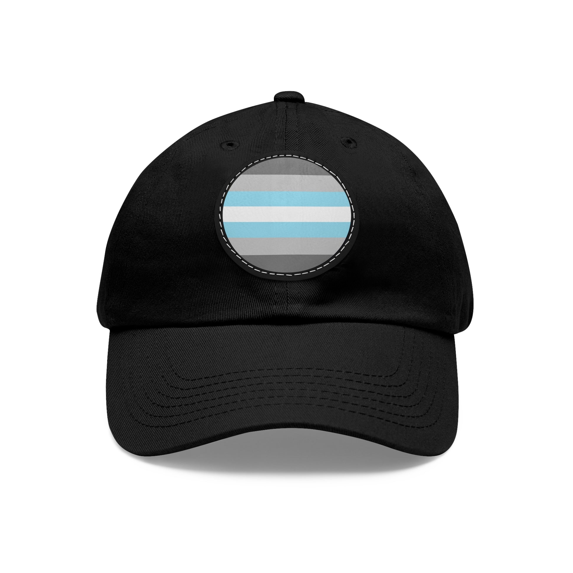 Demiboy Pride Hat with Round Patch Black Black patch One size Demiboy 15459430399865794599_2048