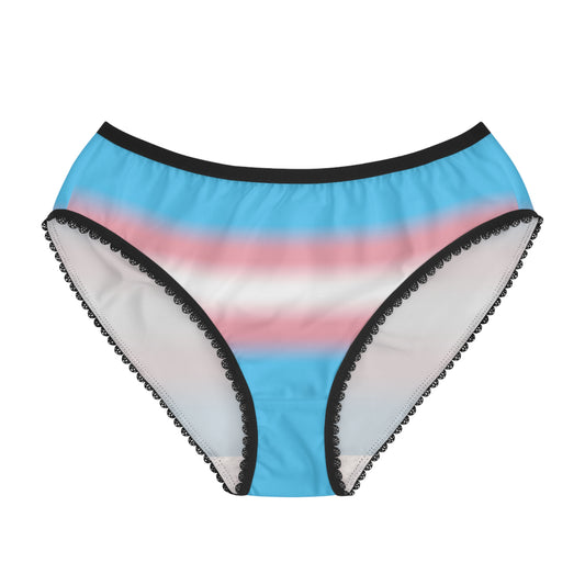 Trans Pride Underwear, Transgender Women's Lingerie, Rainbow Flag