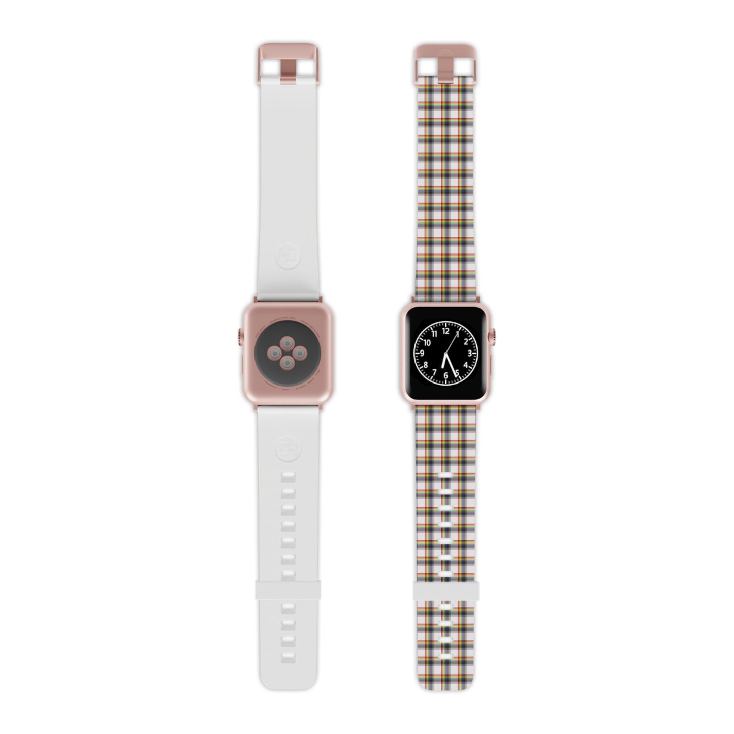 LGBTQ Progress Pride Watch Band for Apple Watch - Plaid 16790135633820352123_2048