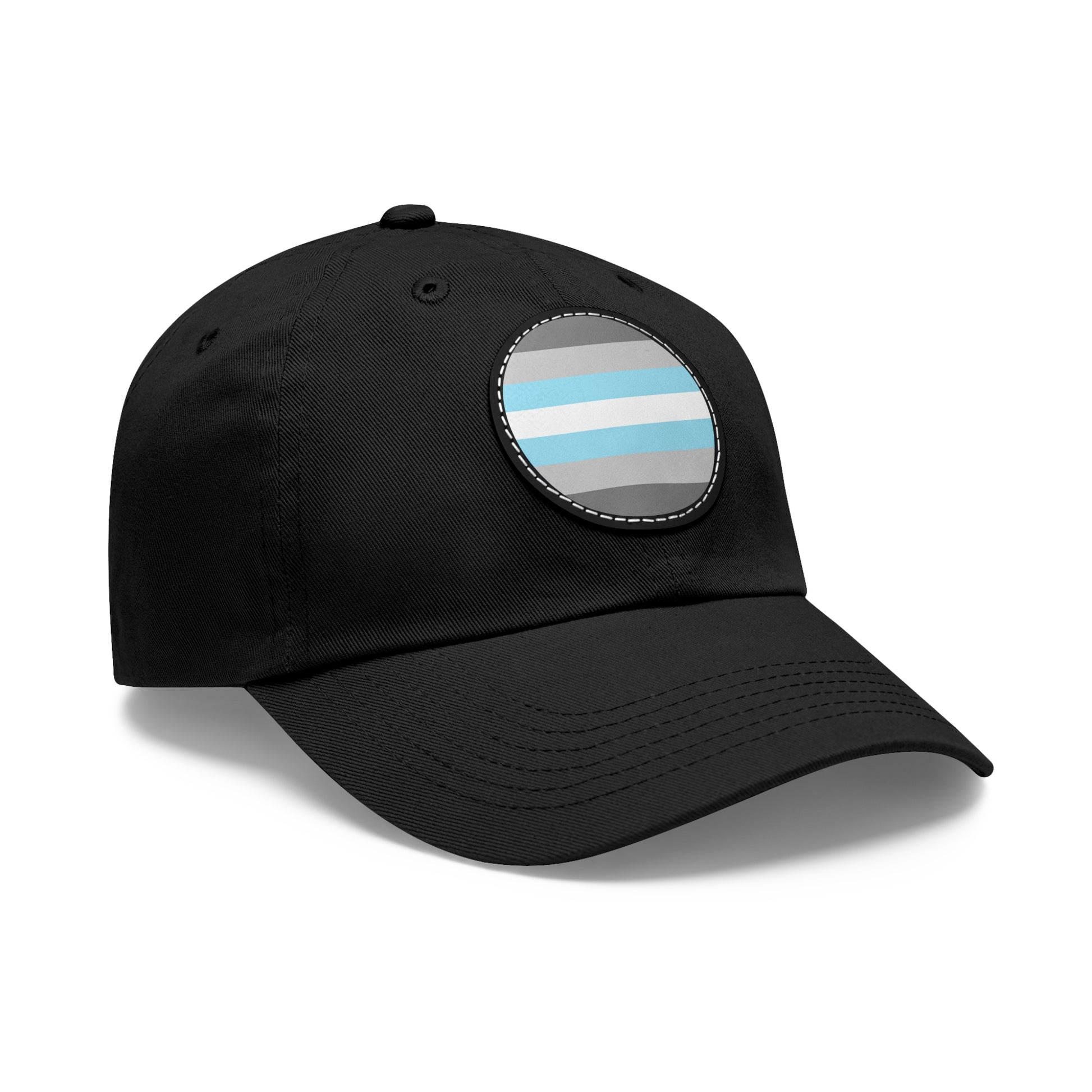 Demiboy Pride Hat with Round Patch 16866235957599786379_2048