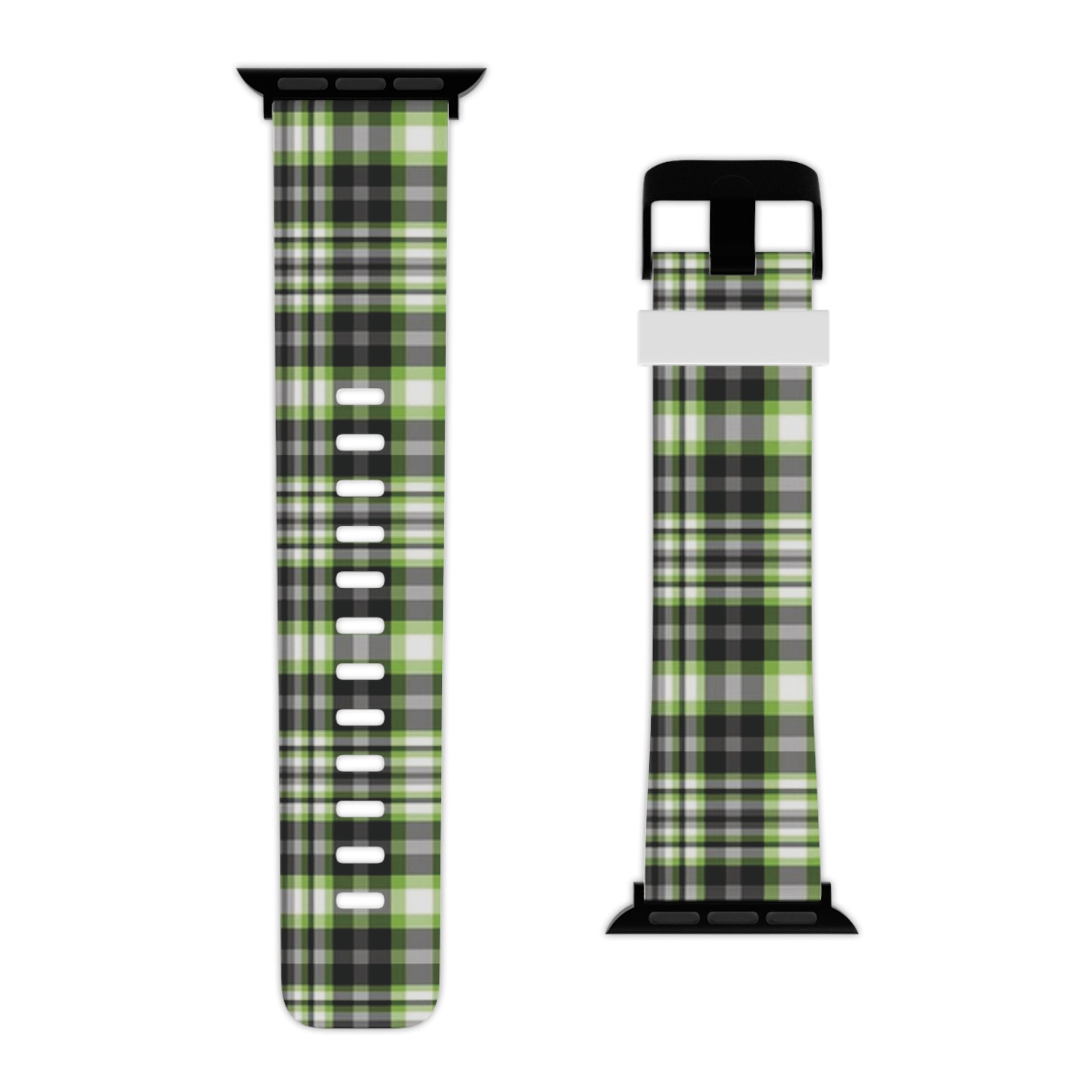 Agender Pride Watch Band for Apple Watch in Plaid 8'' × 0.75'' 42 - 44 mm Black Agender 17088574905355641011_2048