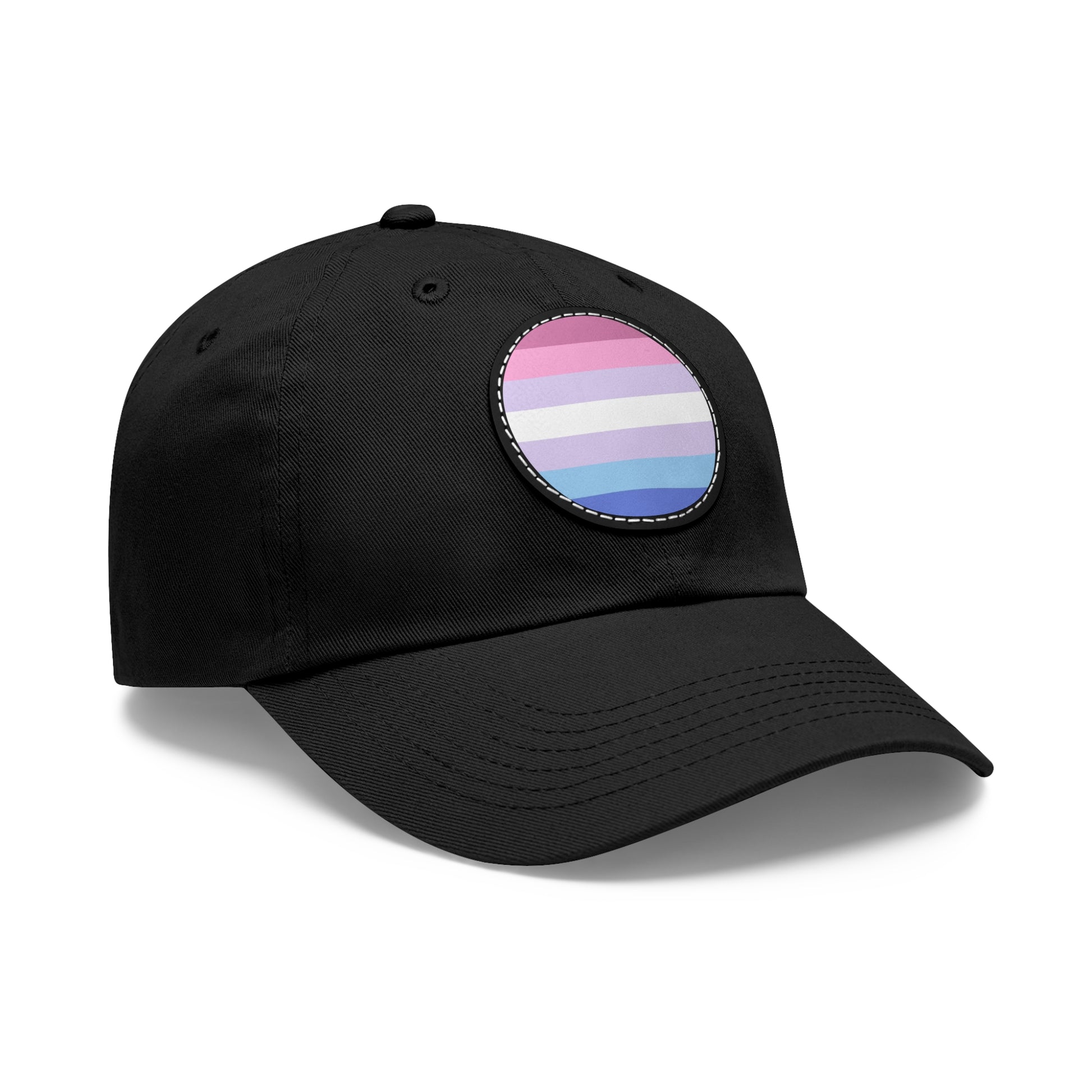 Bigender Pride Hat with Round Patch 17670207727913808164_2048