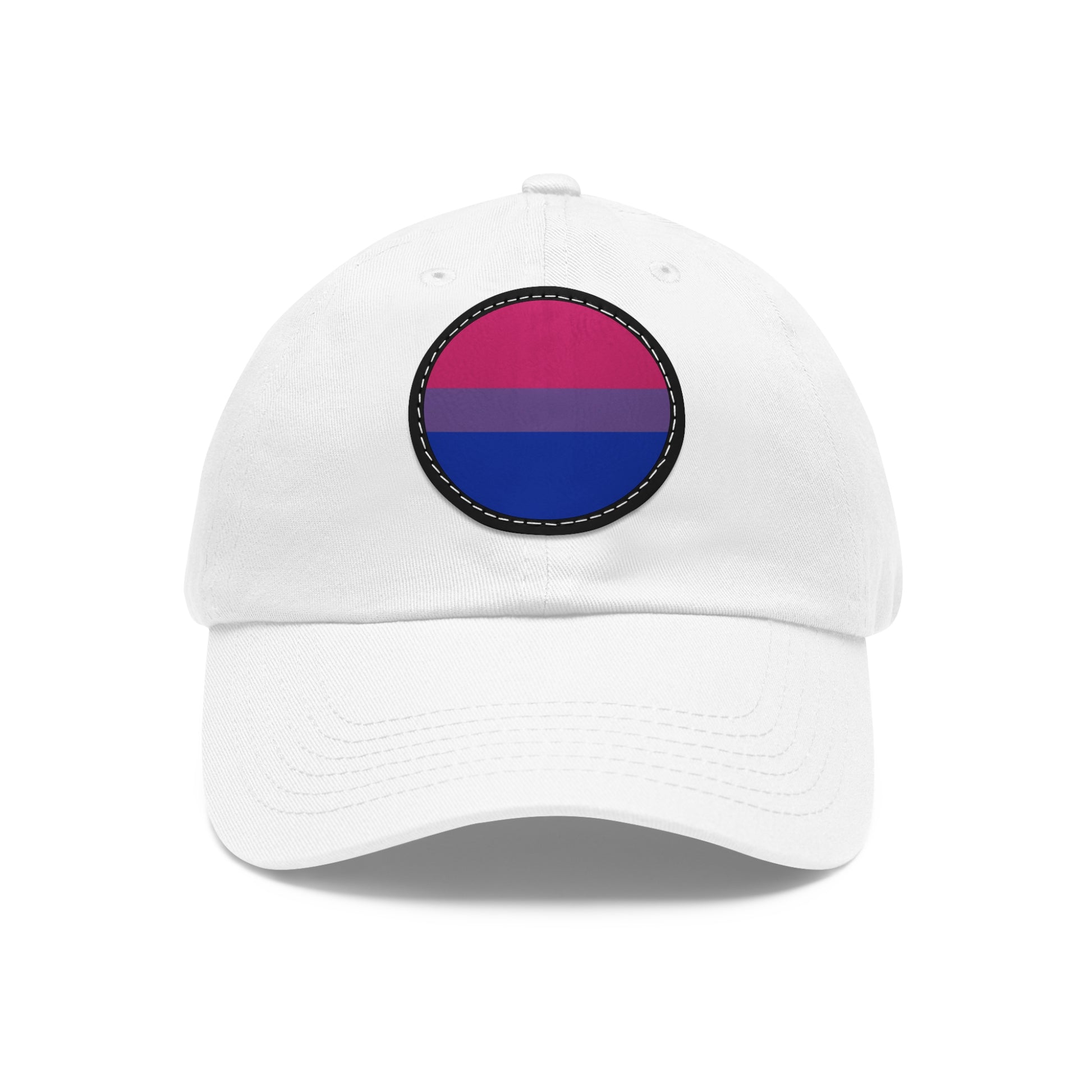 Bisexual Bi Pride Hat with Round Patch White Black patch Bisexual One size 17688889943583239365_2048