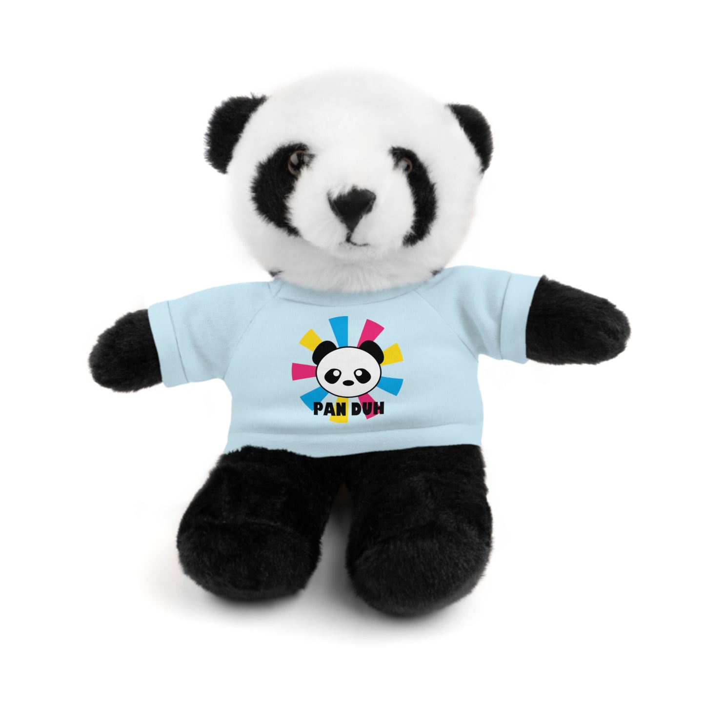 Pansexual Pan Pride Stuffed Plush Animal with Tee Pan Duh Panda Light Blue Panda Pansexual 18407616652857141371_2048