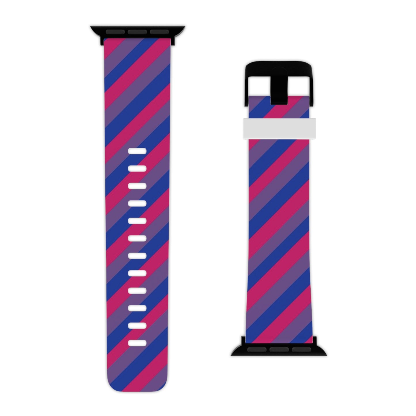 Bisexual Bi Pride Watch Band for Apple Watch 8'' × 0.75'' 42 - 44 mm Black Bisexual 2036321372785107307_2048