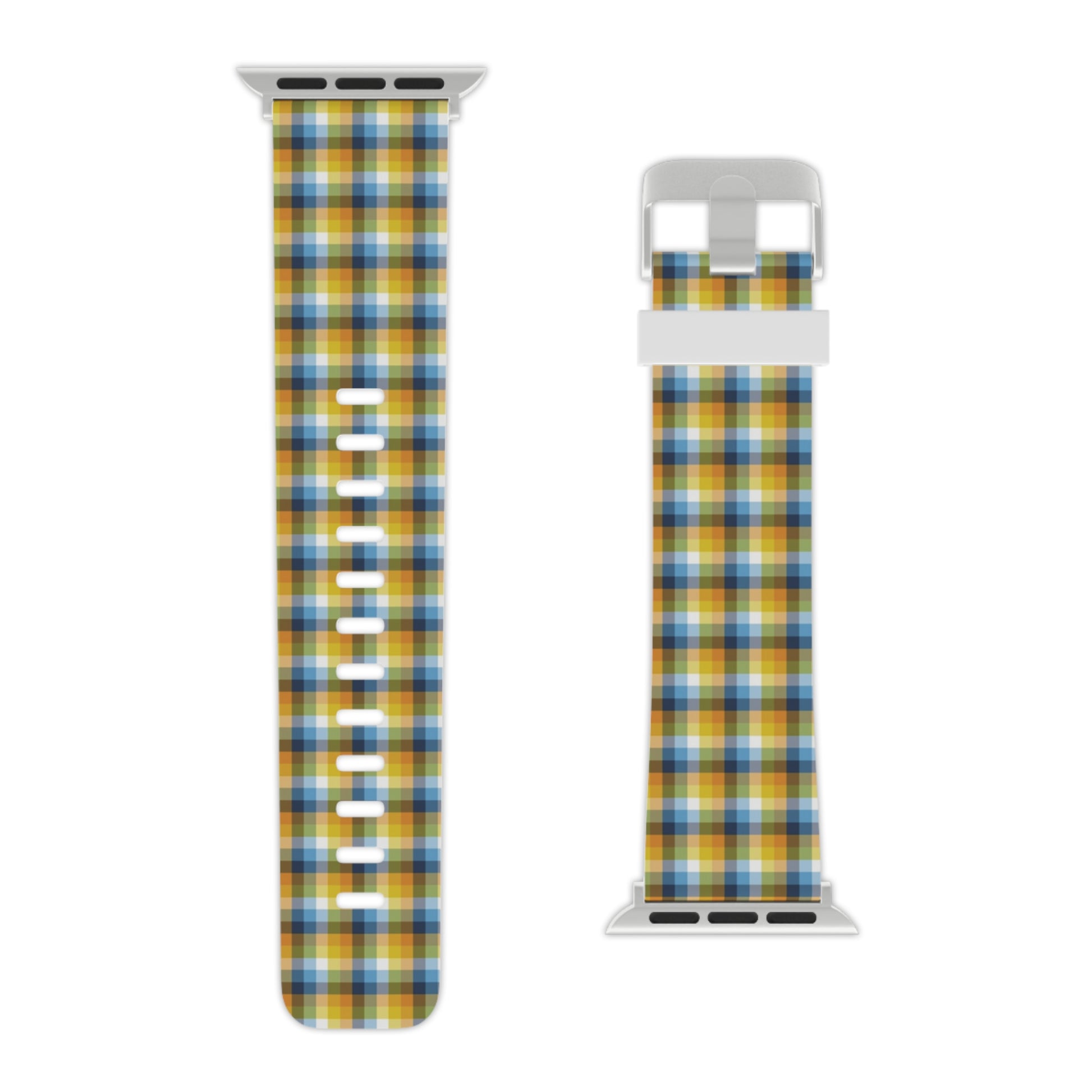 Aroace Pride Watch Band for Apple Watch - Plaid 8'' × 0.75'' 38 - 40 mm Silver Aroace 2166232669477296743_2048